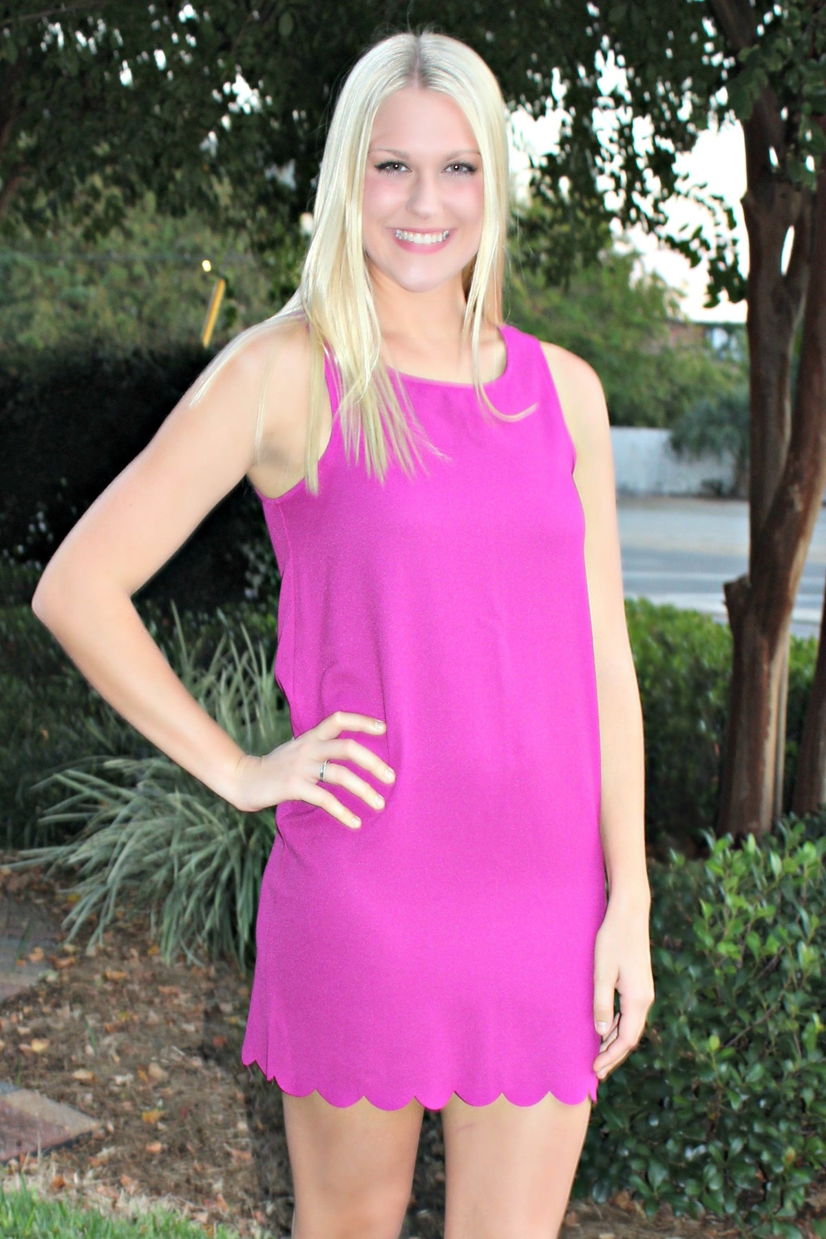 Everly: Kristine Dress, Purple