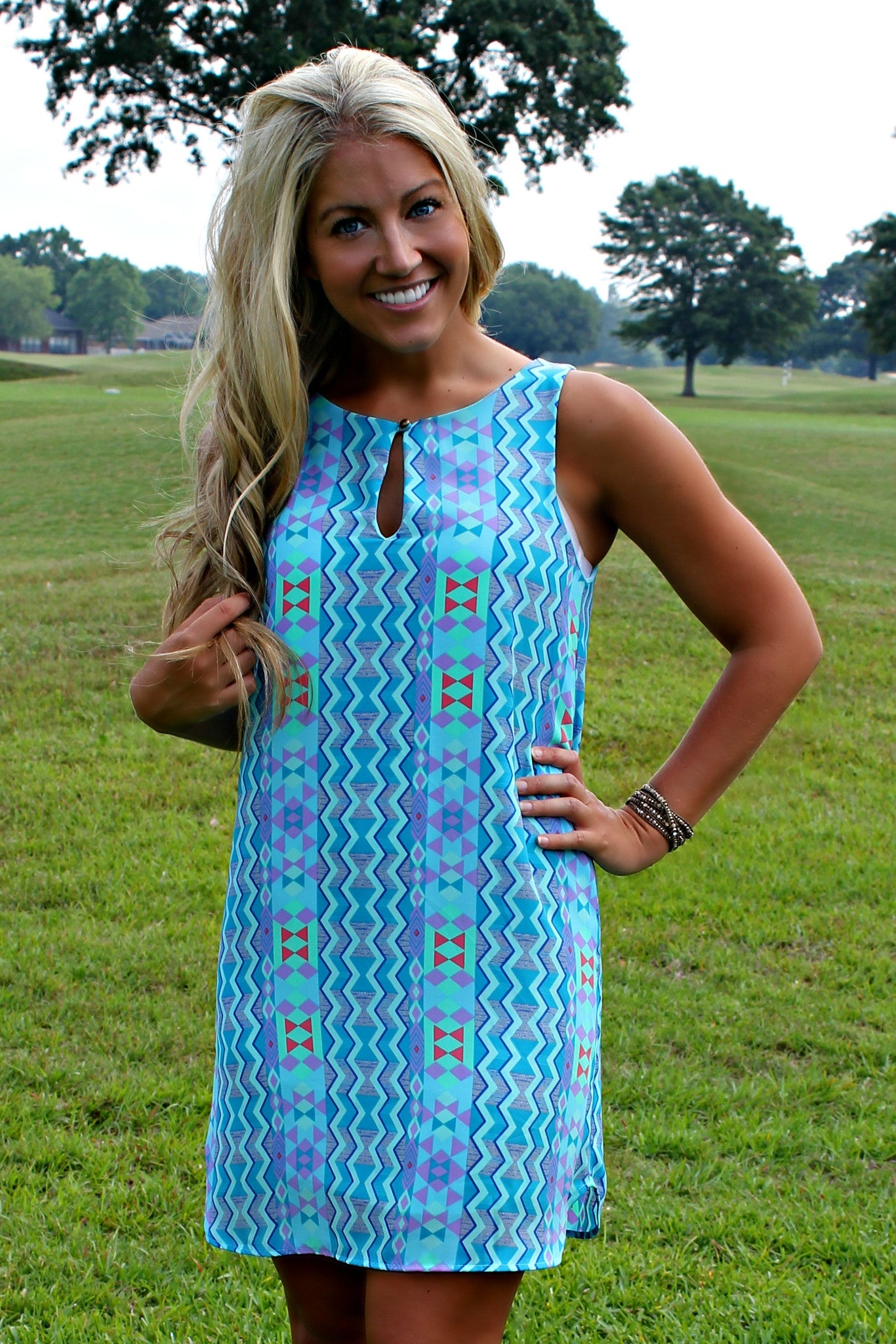 Everly: Rita Dress, Blue