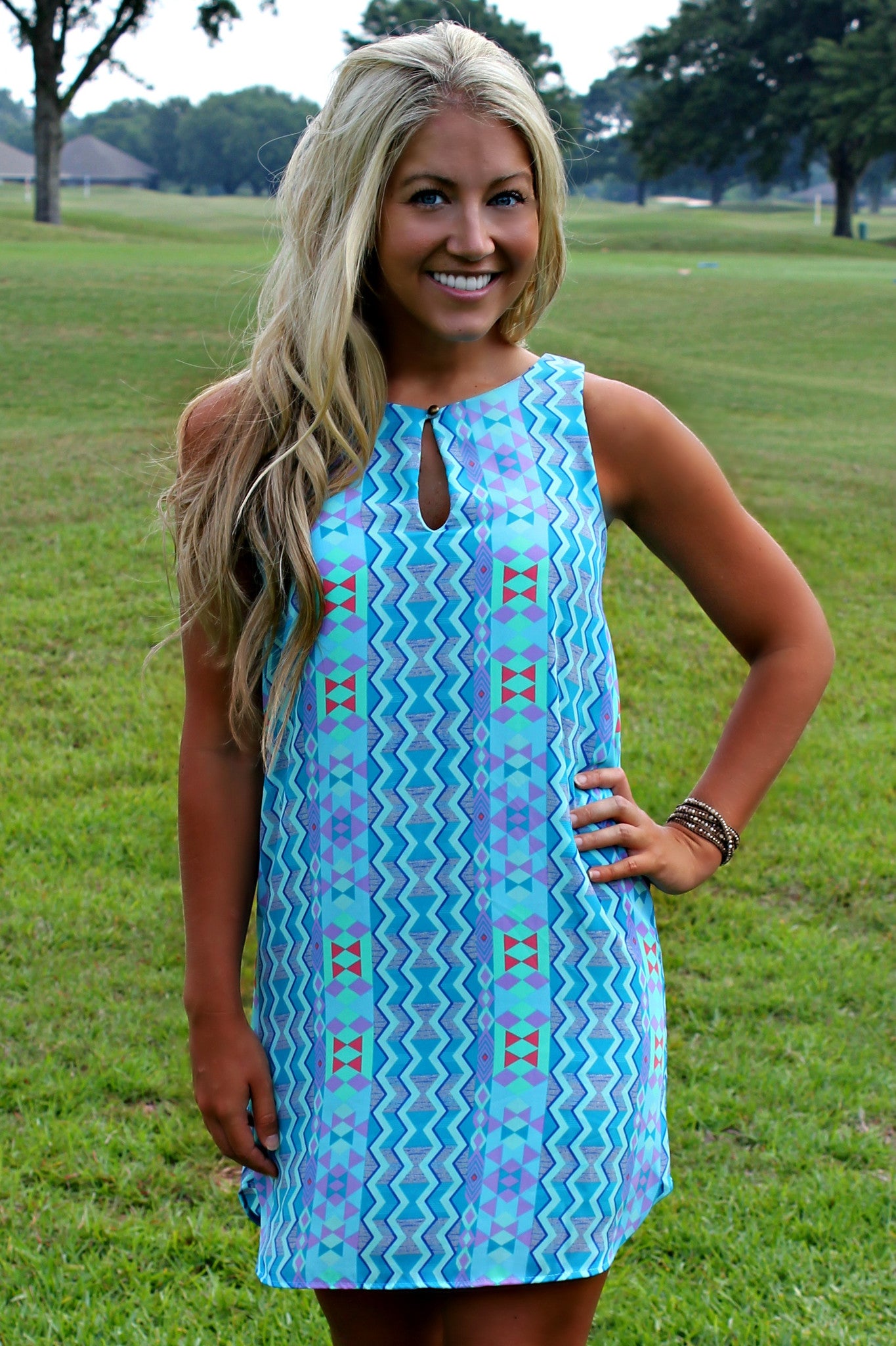 Everly: Rita Dress, Blue