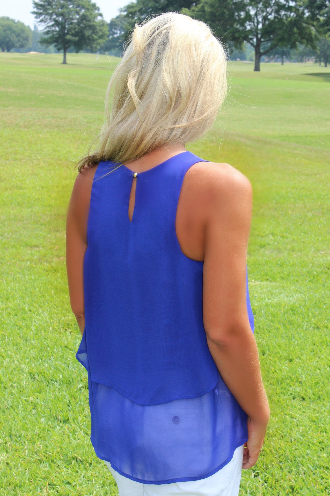 Everly: Kay Sleeveless Top, Royal