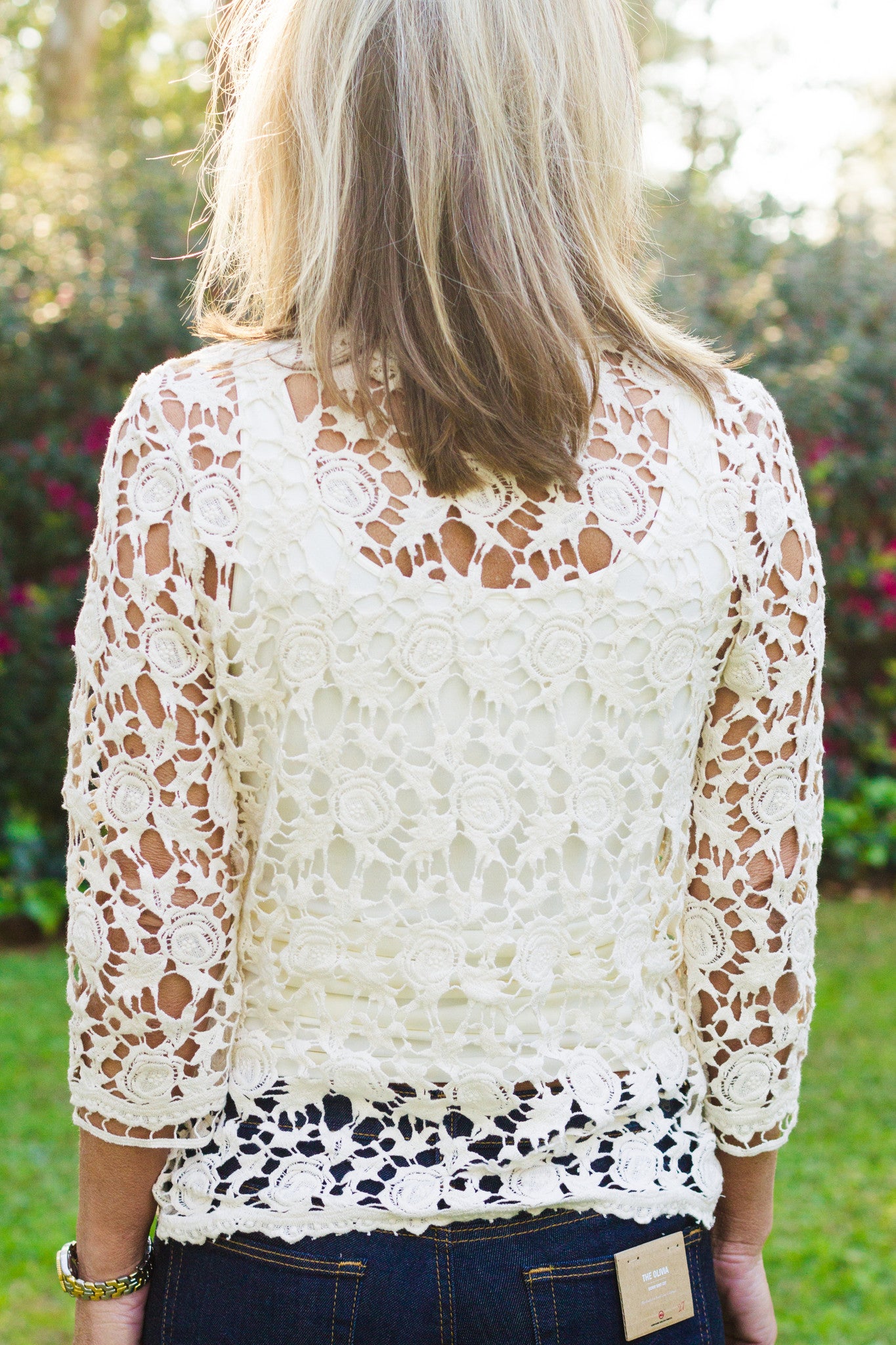 Calla Cardigan, White