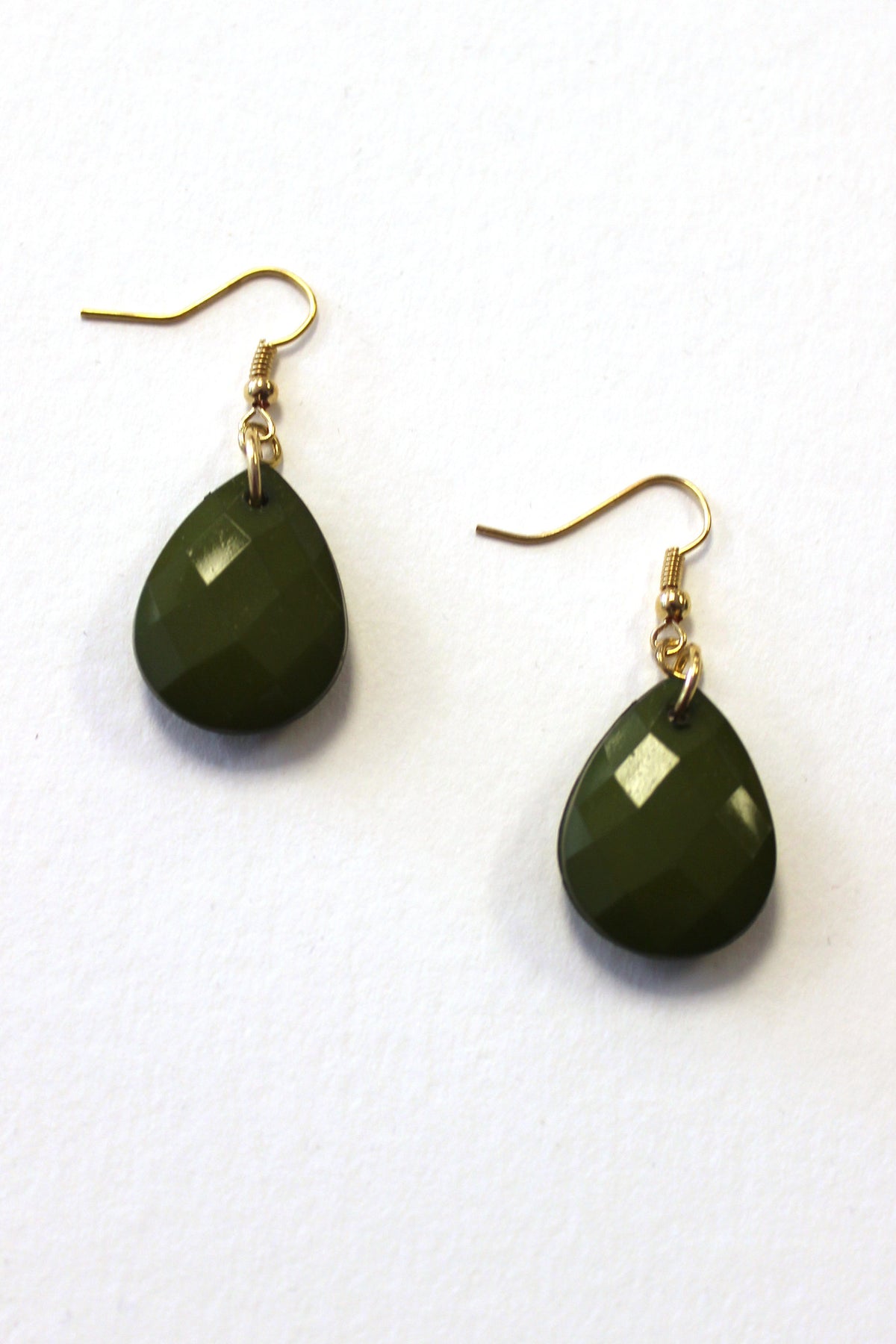 Earrings, Olive