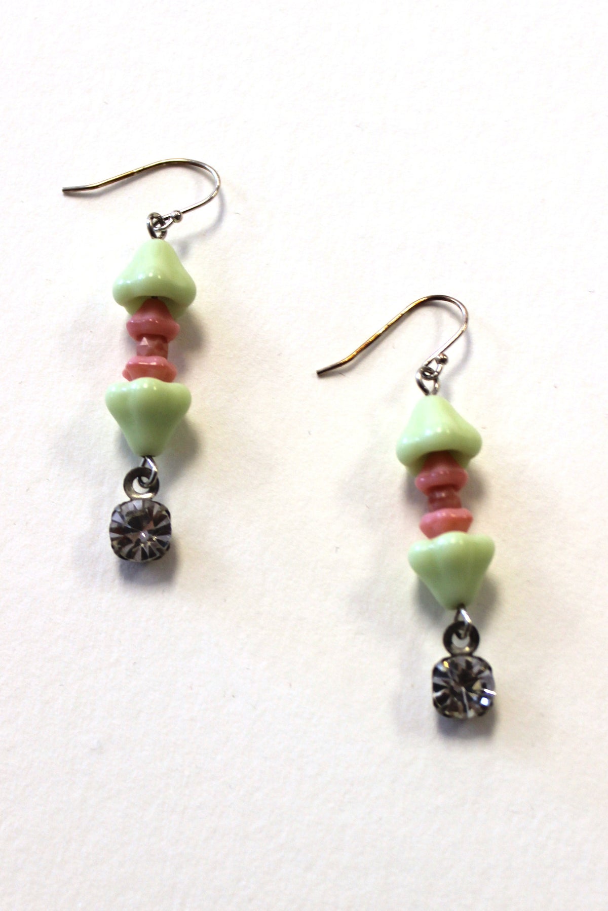 Dawna Lee Jewelry: Earrings, Lime/Pink