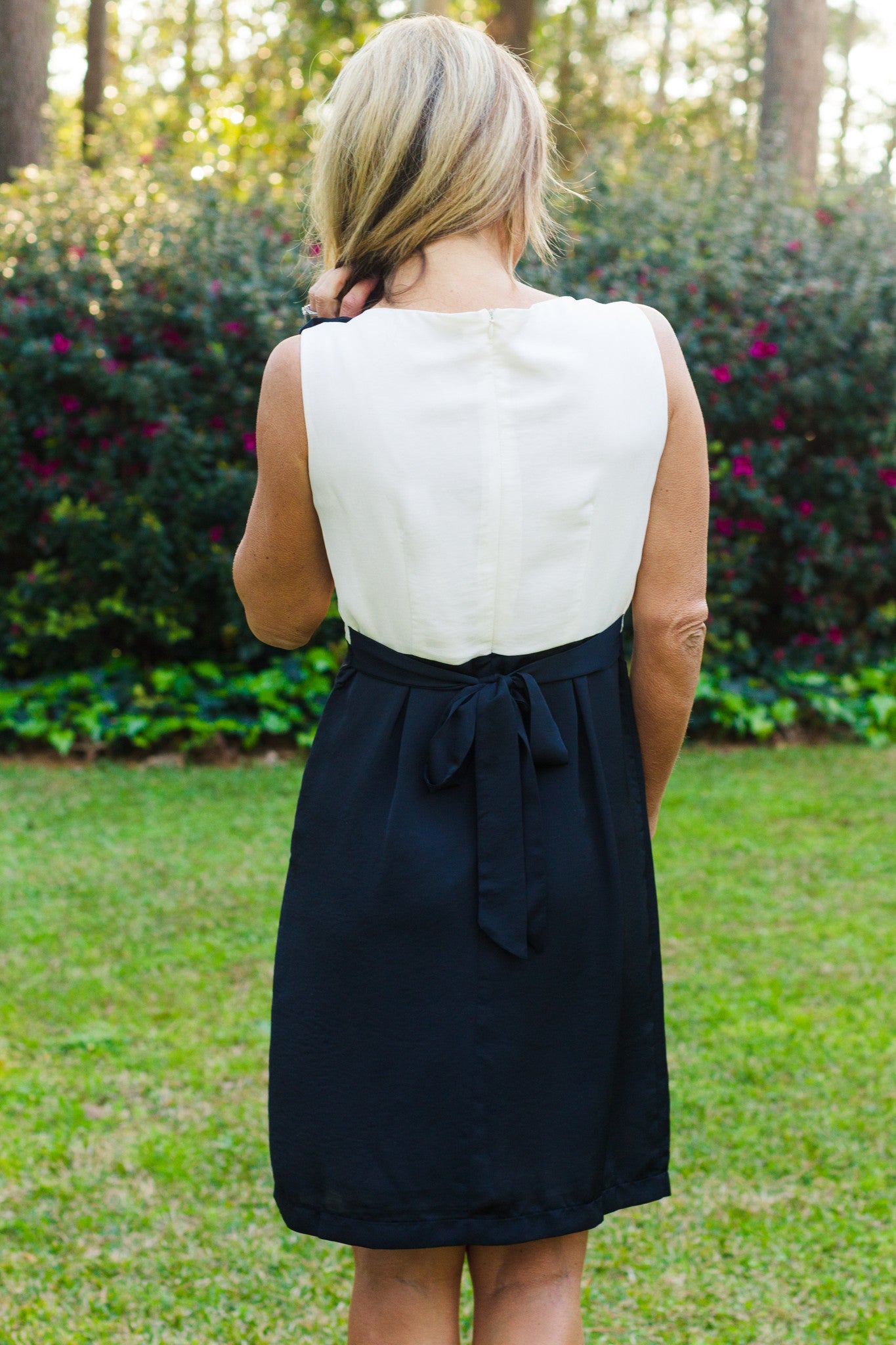 Brooklynn Dress, Black/White