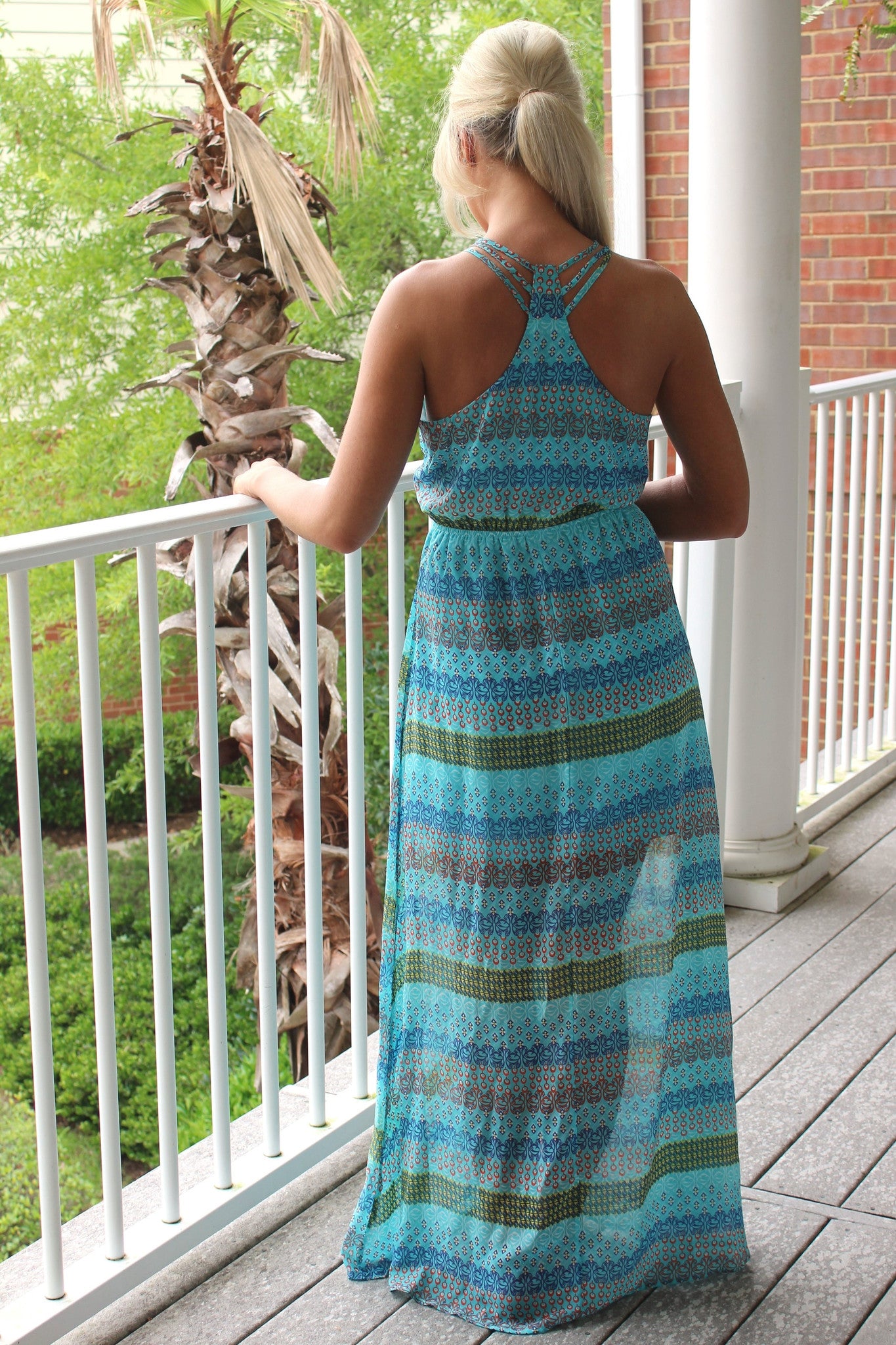 Anne Maxi Dress, Blue