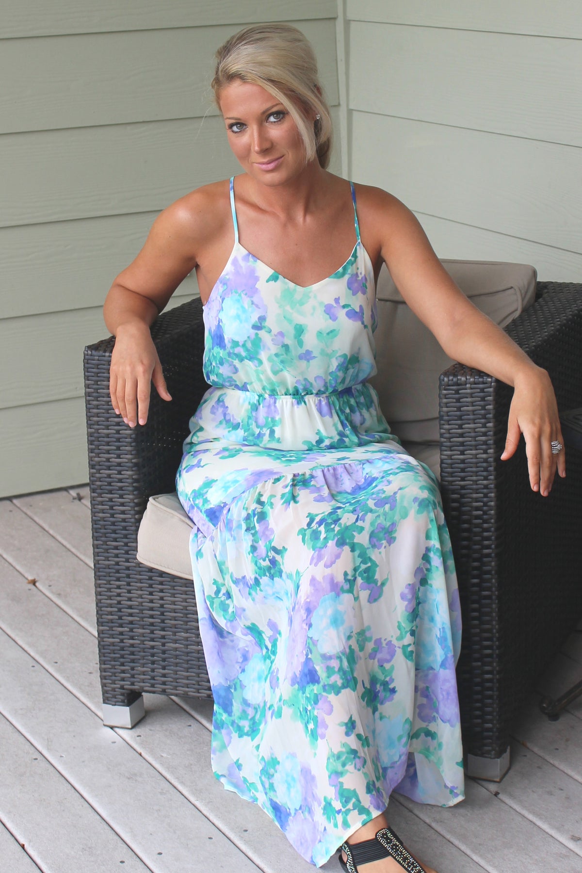 Everly: Abigail Maxi Dress, Purple