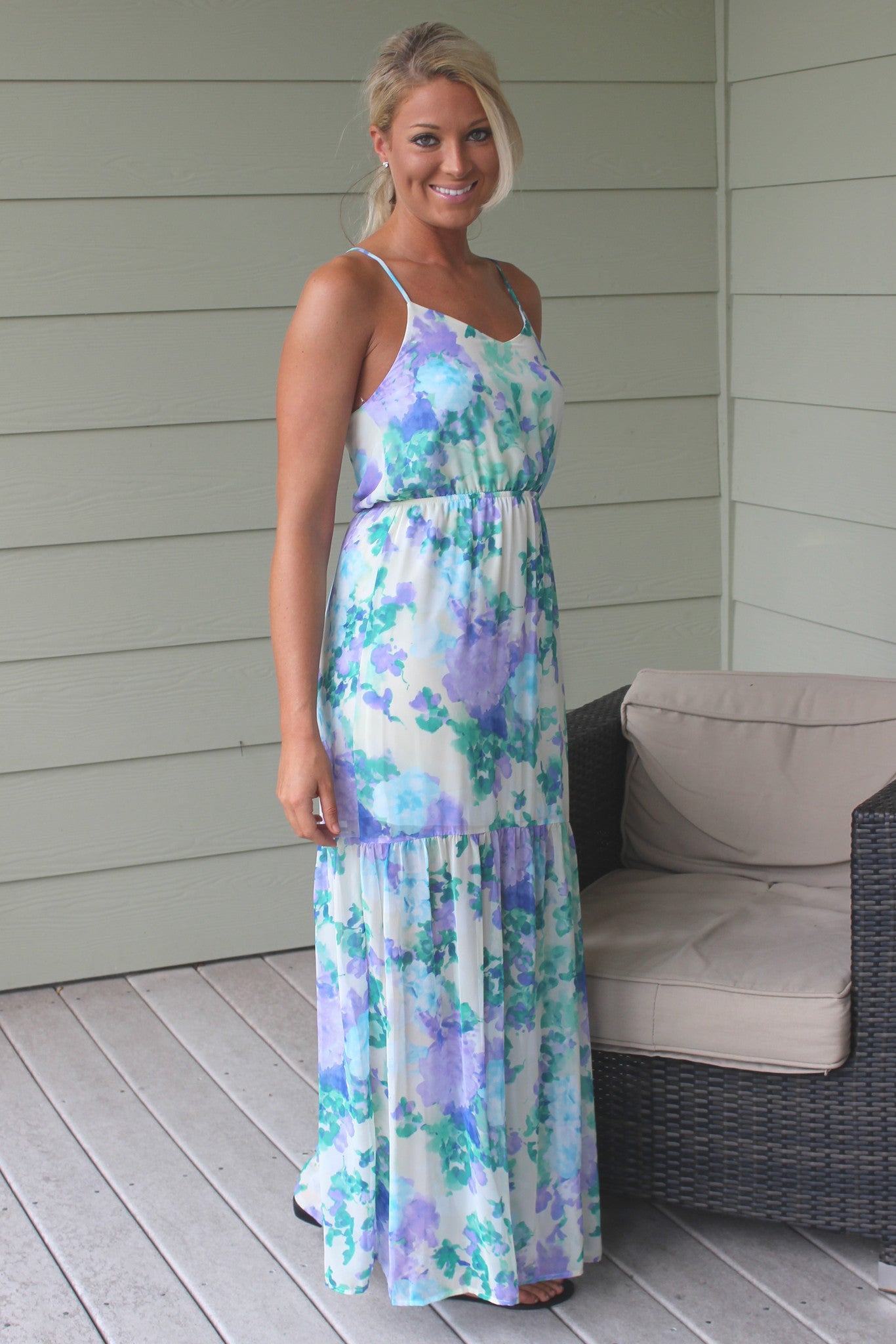 Everly: Abigail Maxi Dress, Purple