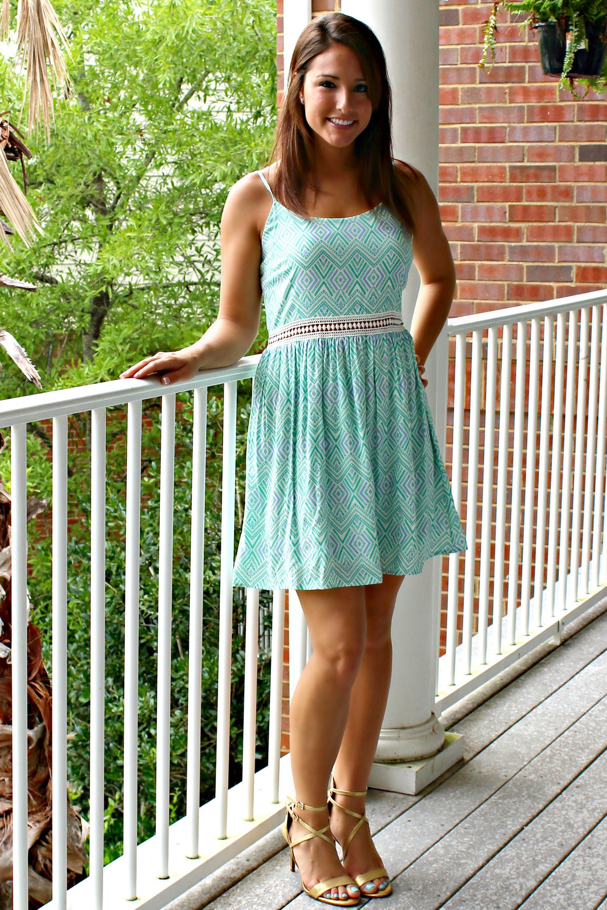 Everly: Tricia Dress, Mint