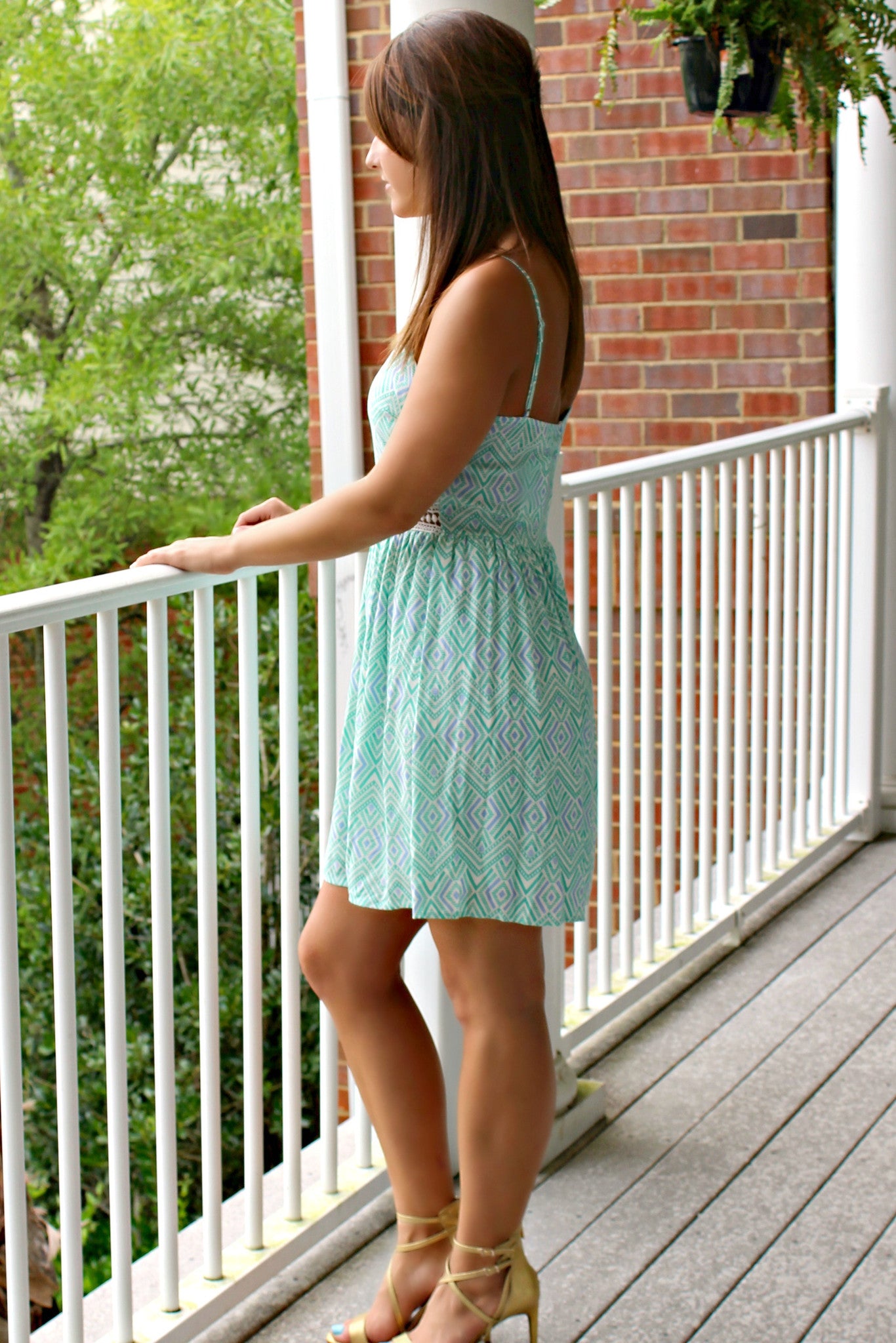 Everly: Tricia Dress, Mint