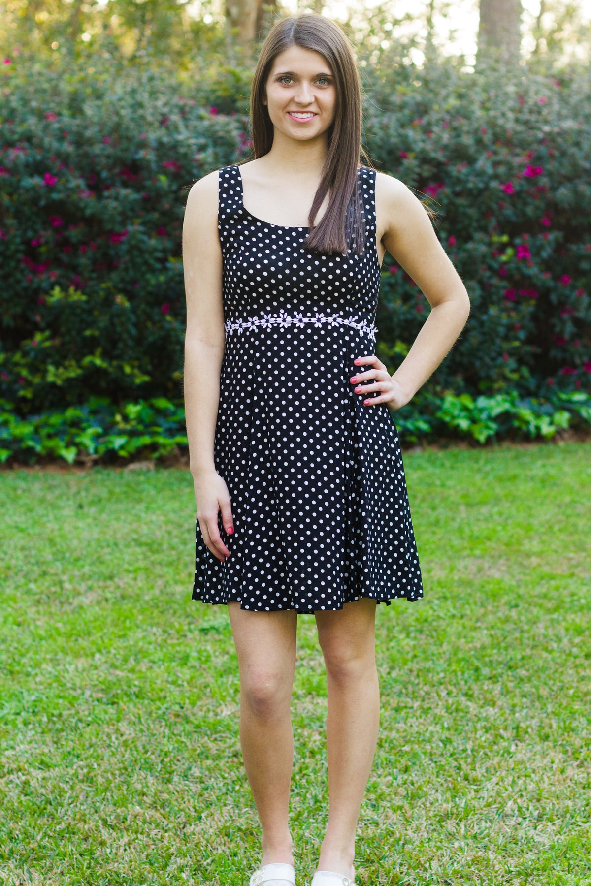 Mink Pink: Jocelyn Dress, Black/White