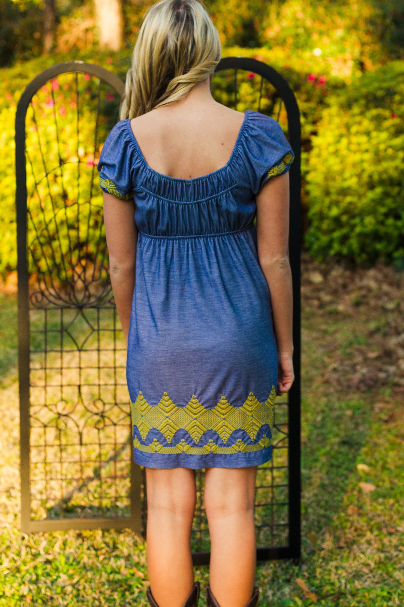Uncle Frank: Stephanie Dress, Blue