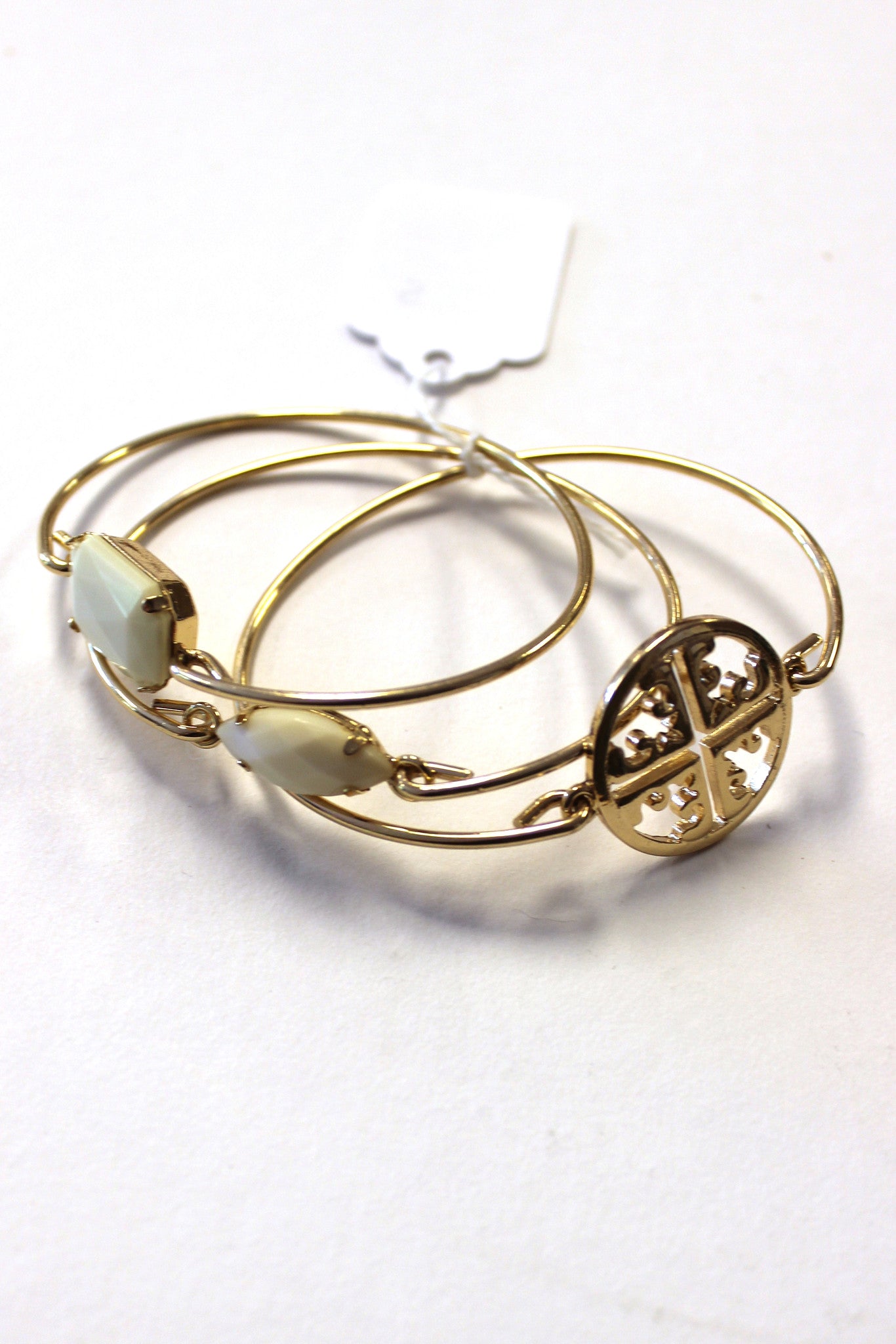 White and Gold Bracelet