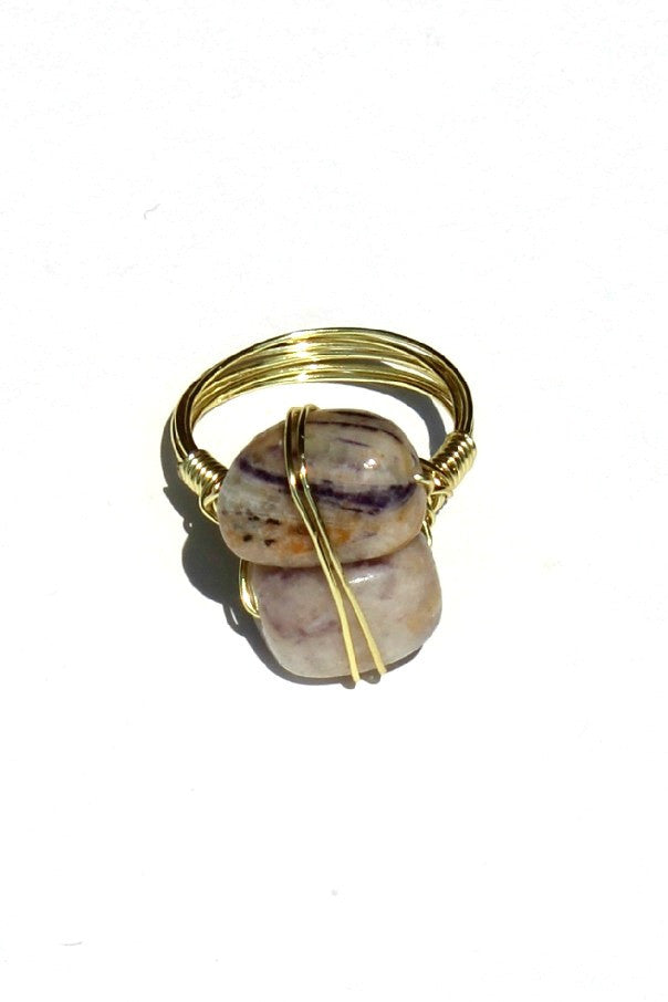 Swara Jewelry: Gemstone Ring, Gray