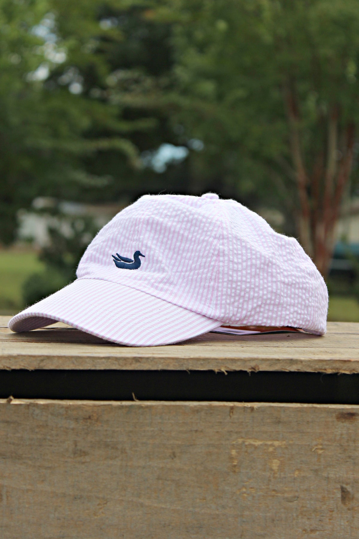 Southern Marsh: Hat, Seersucker Pink