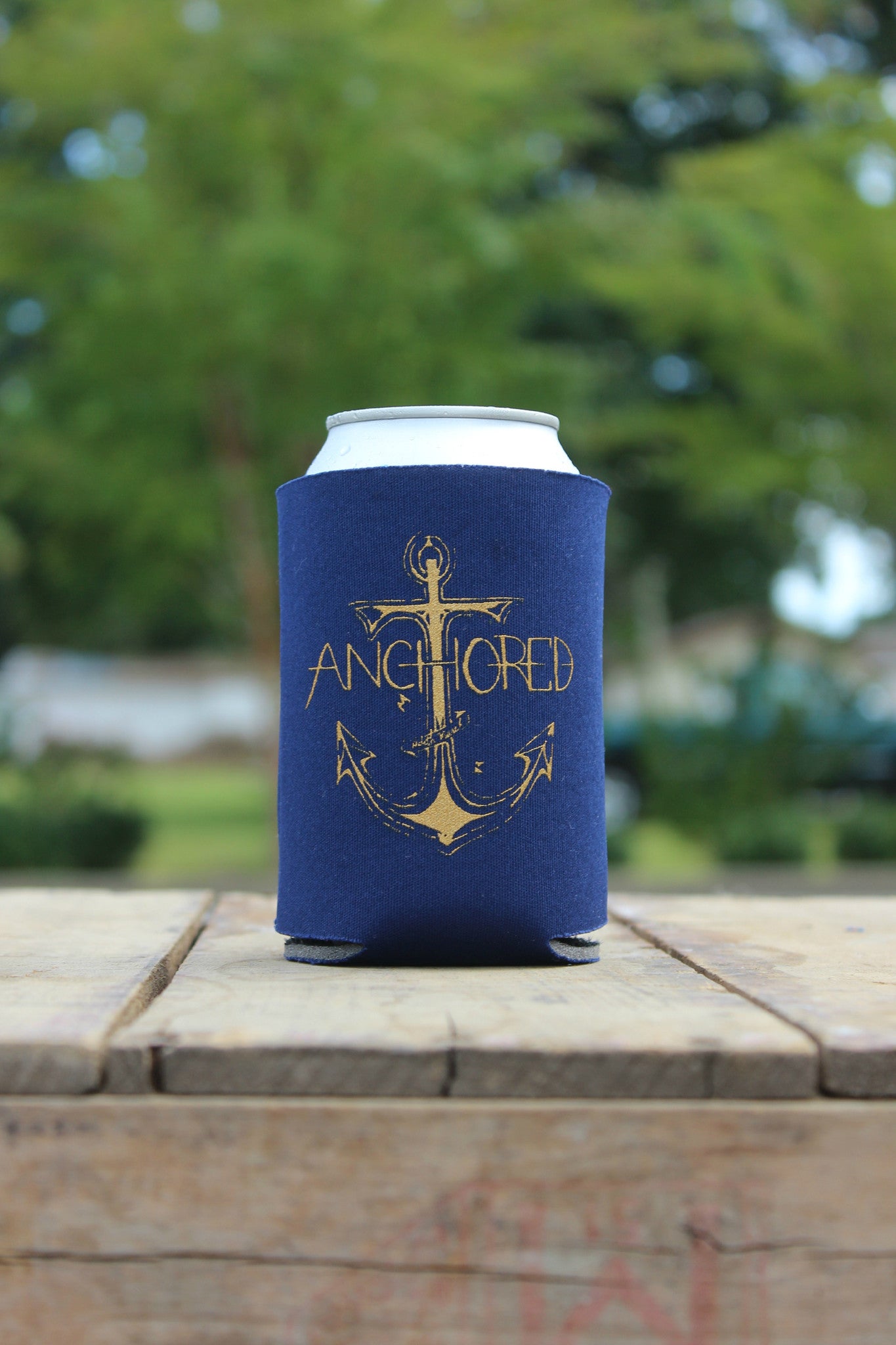 Judith March: Anchored Can Cooler, Navy