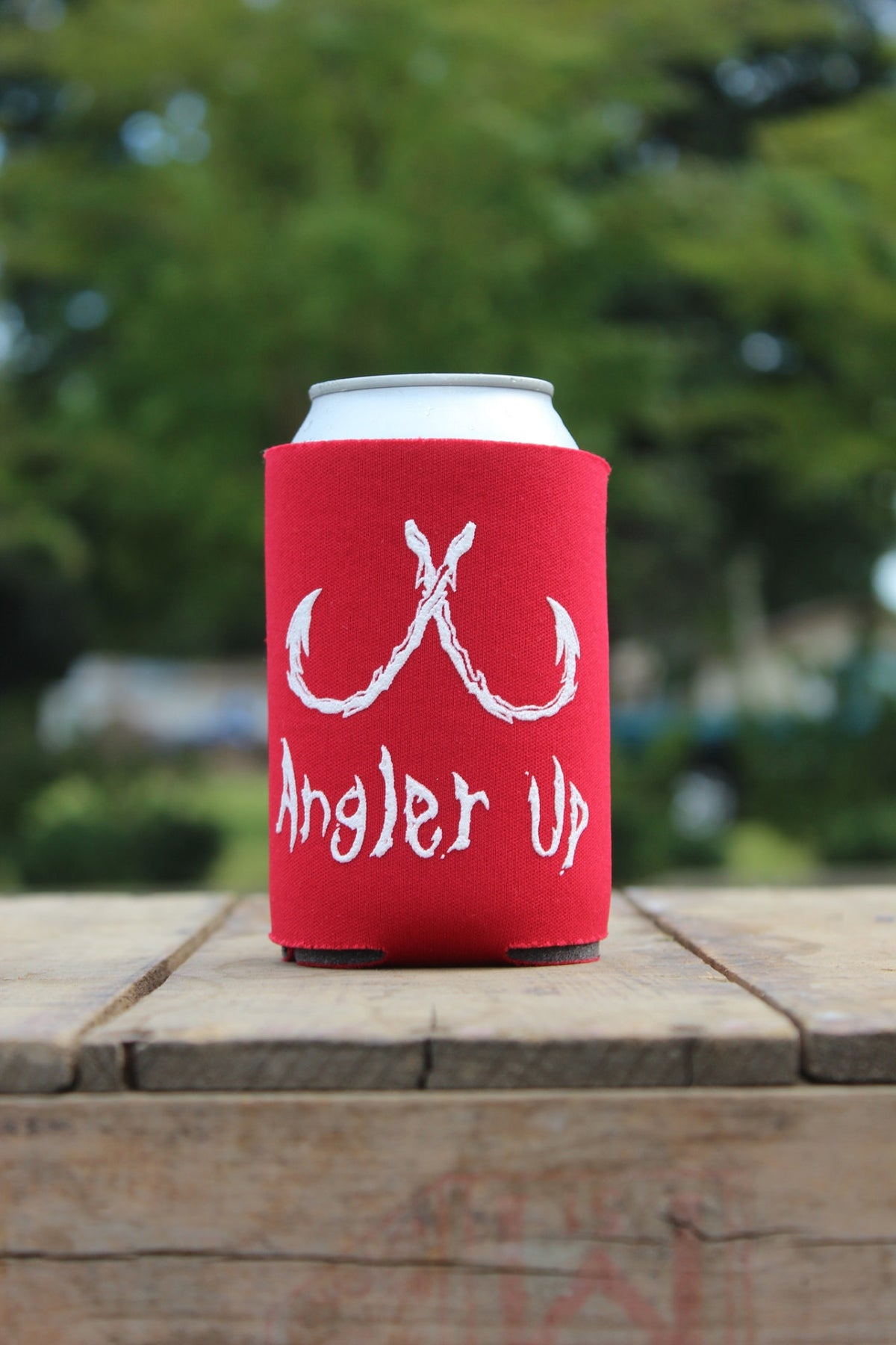 AnglerUp: Koozie, Red and White