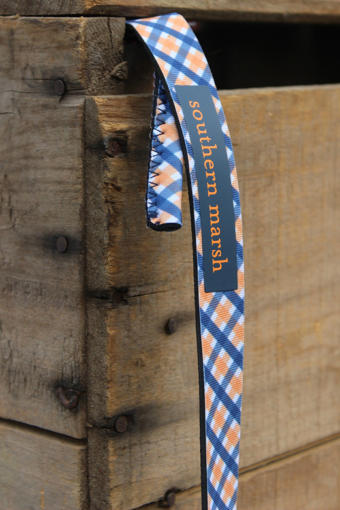 Southern Marsh: Auburn Sunglass Strap, Navy and Orange