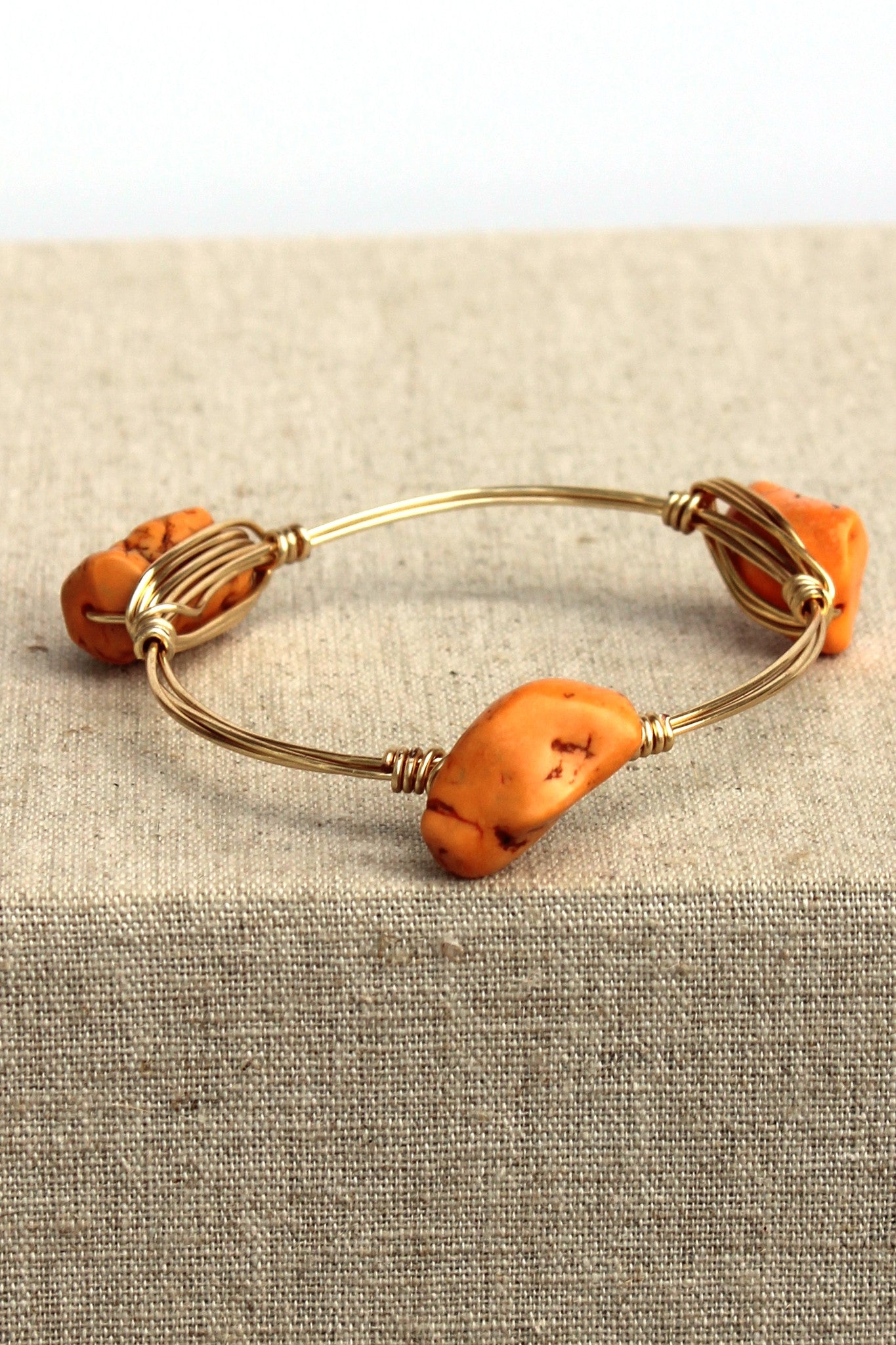 Nugget Bangle, Orange