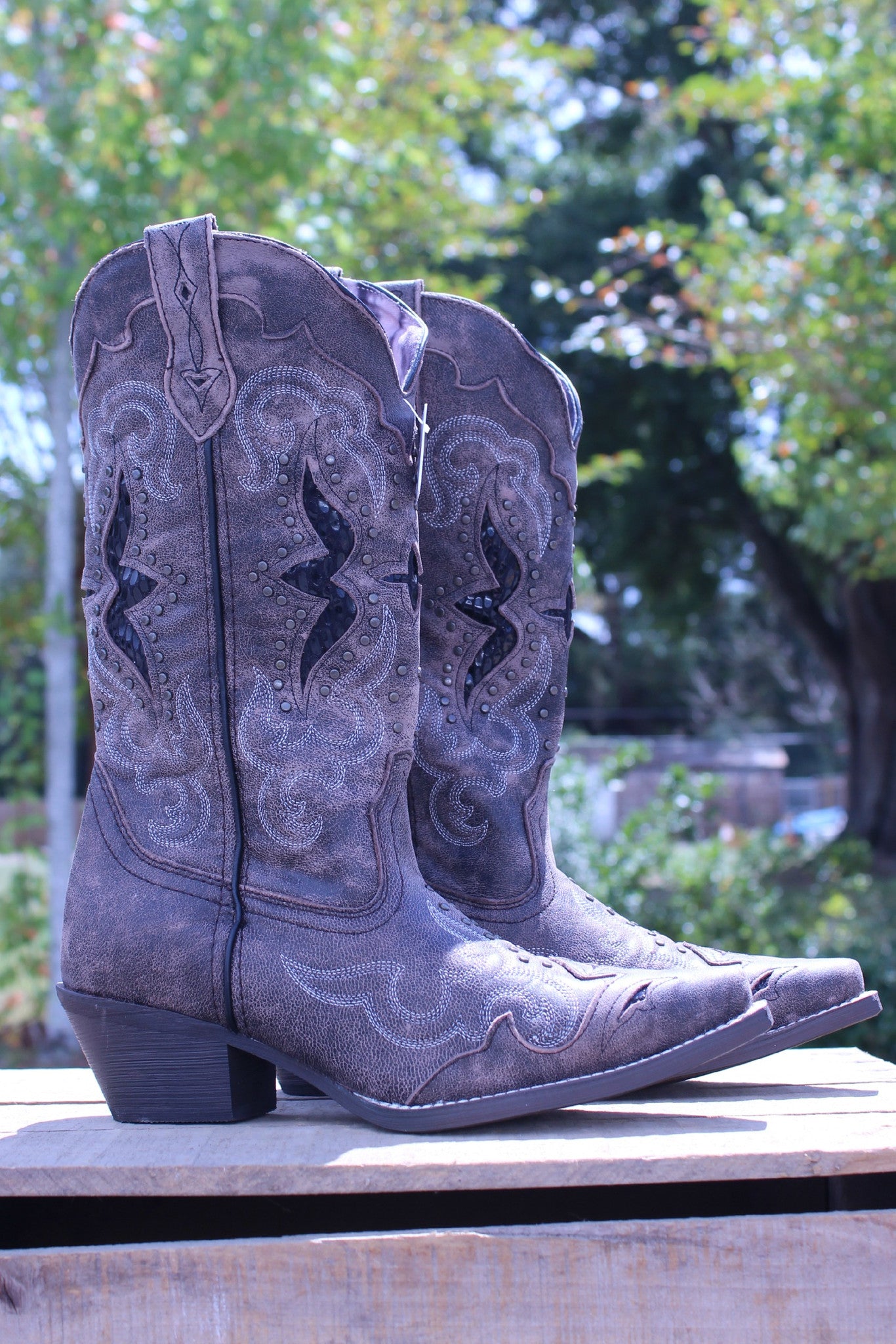 Laredo: Lucretia Boot, Black/Tan