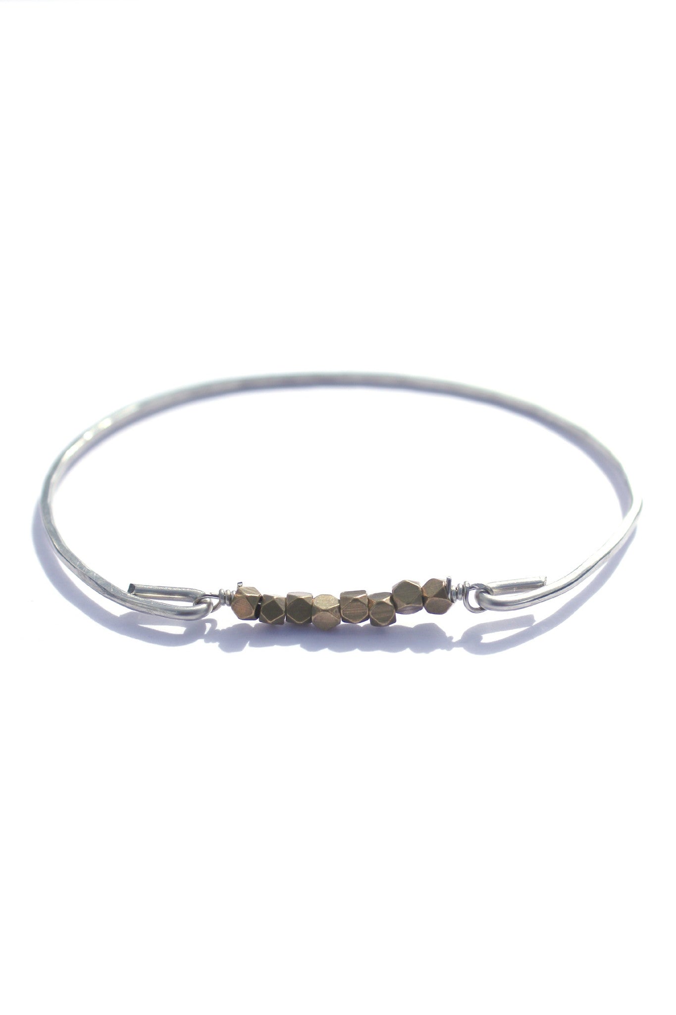 Julio: Beaded Bracelet, Silver