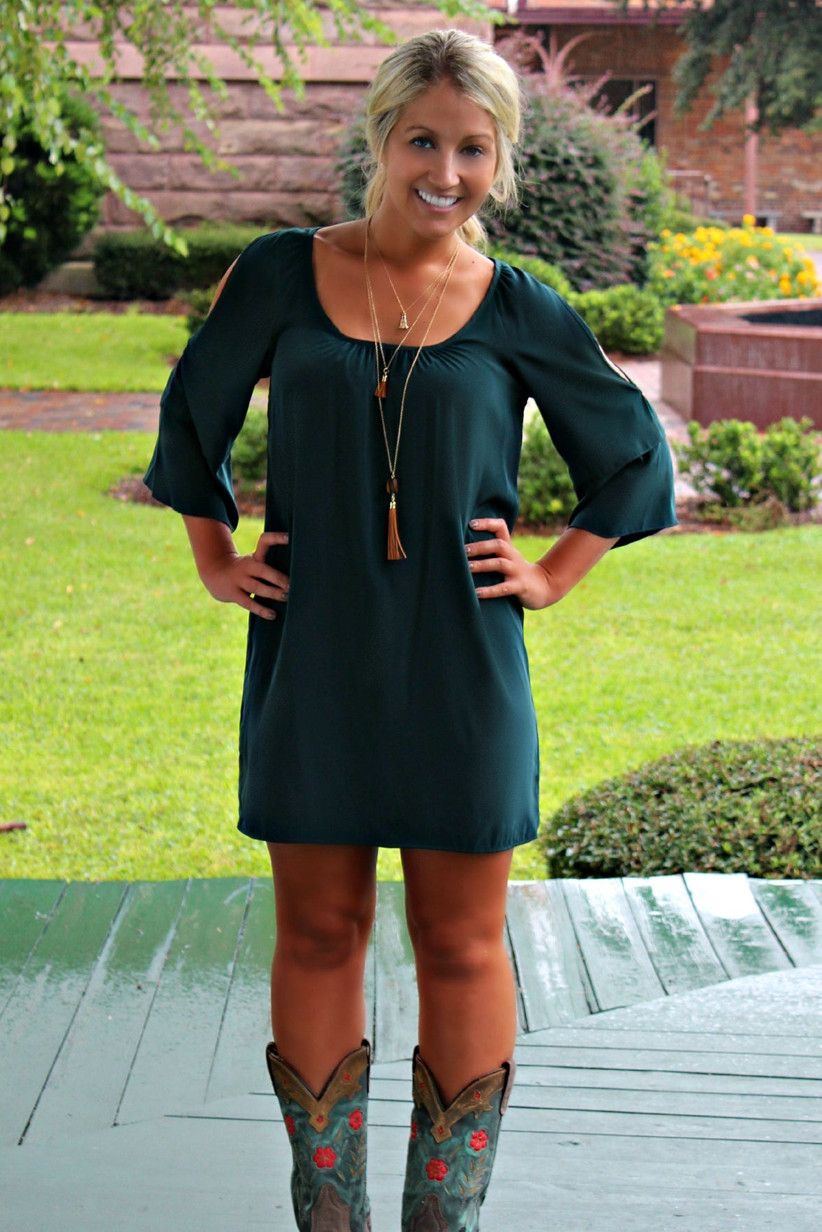 Glam: Laney Dress, Green
