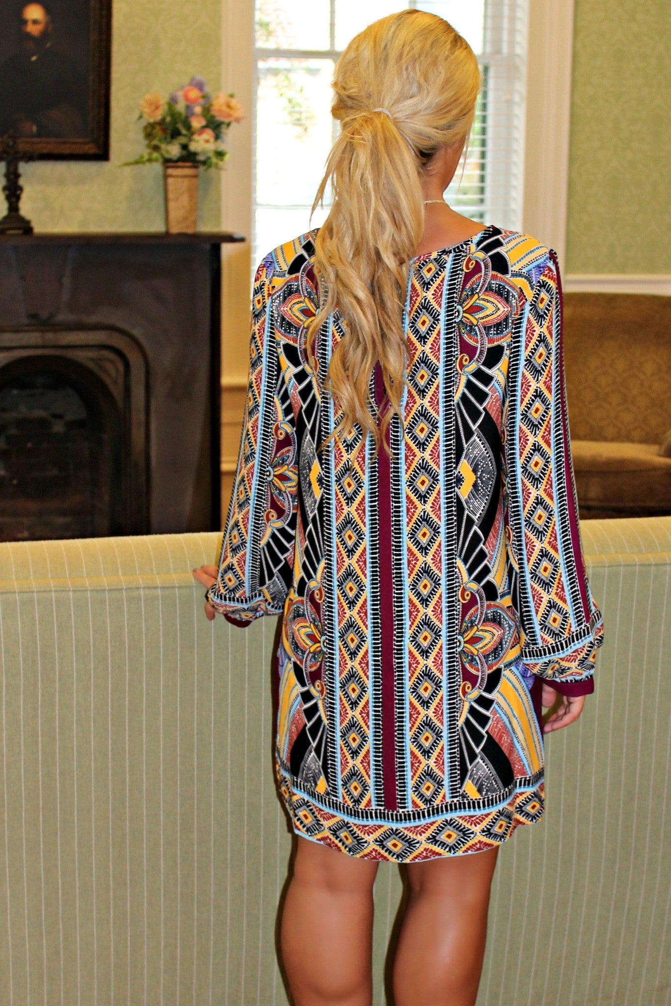 Glam: Claudia Dress, Burgundy