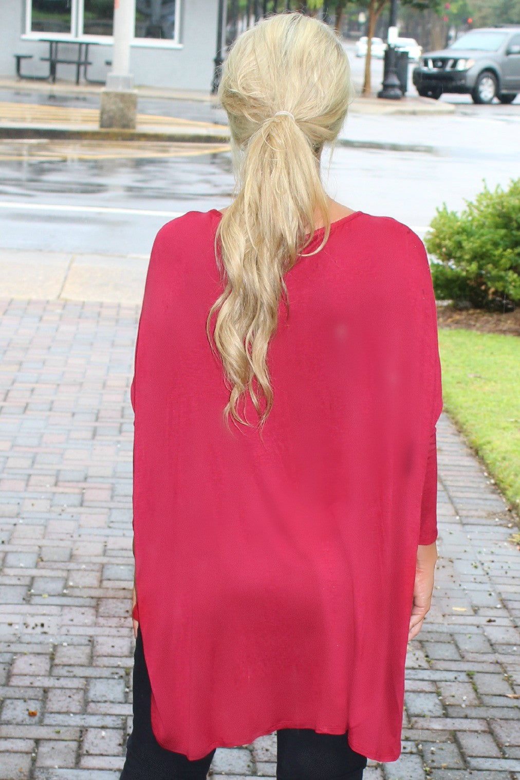 Glam: Natalie Top, Burgundy