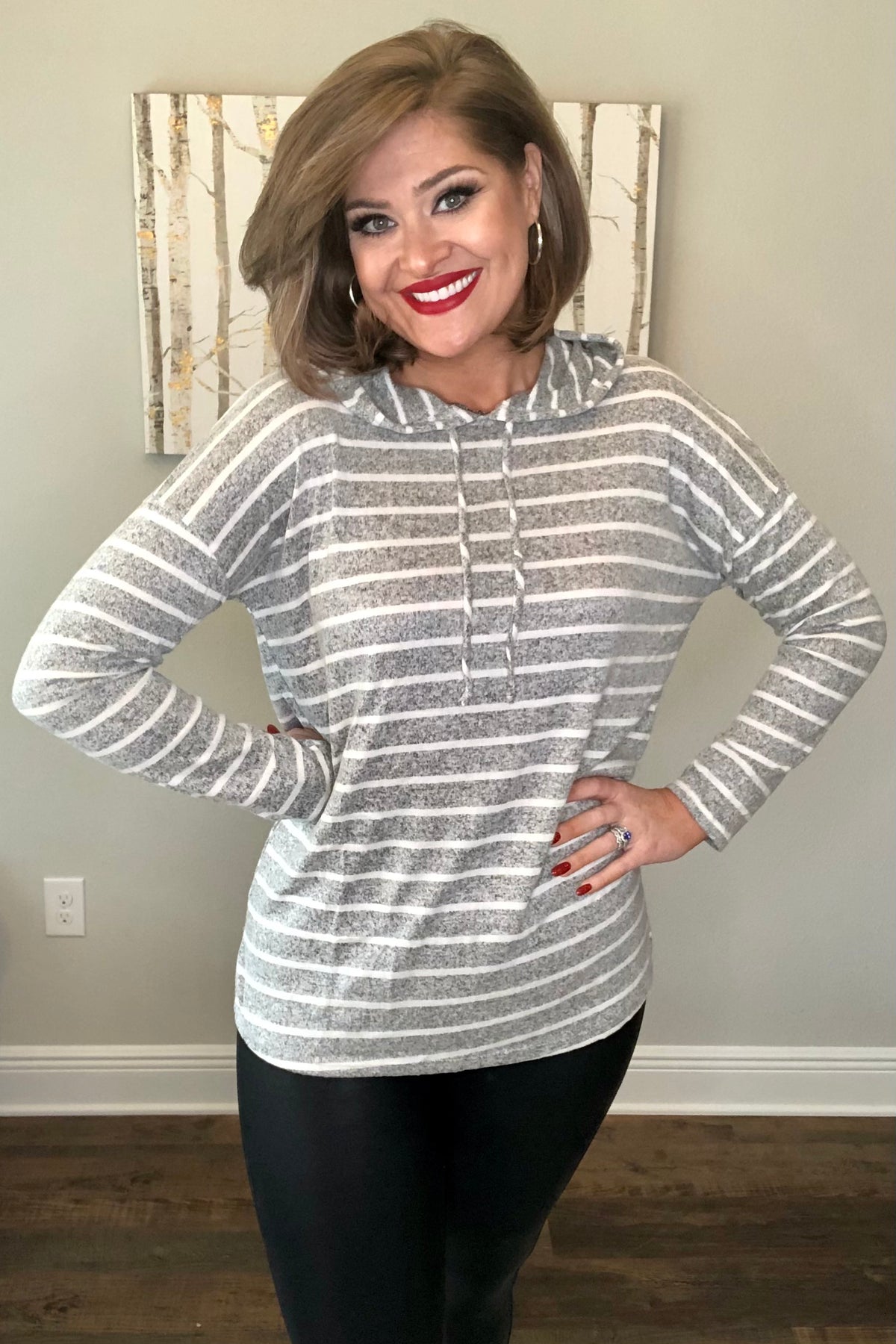 Shea Top, Gray