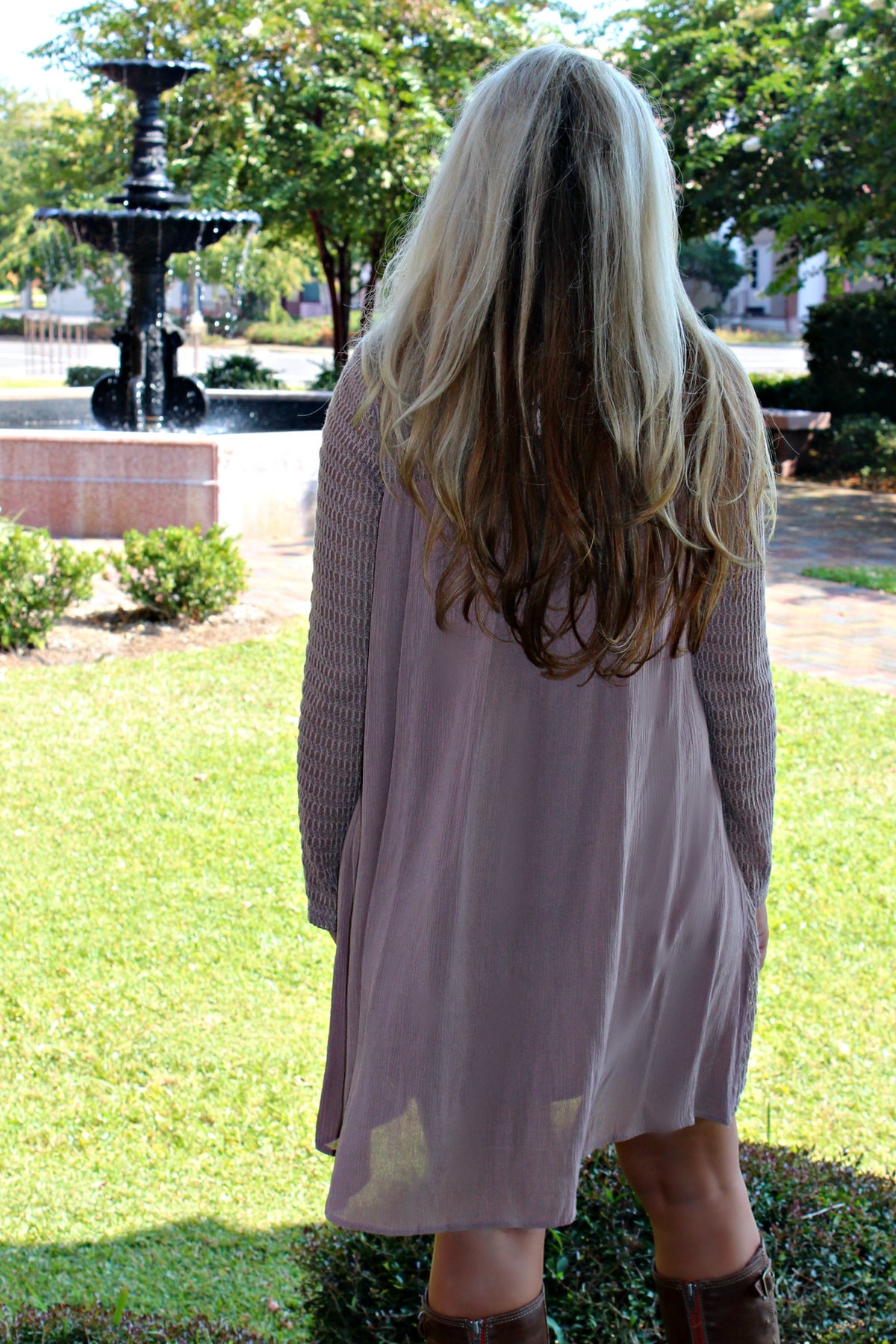 Rikkie Dress, Taupe