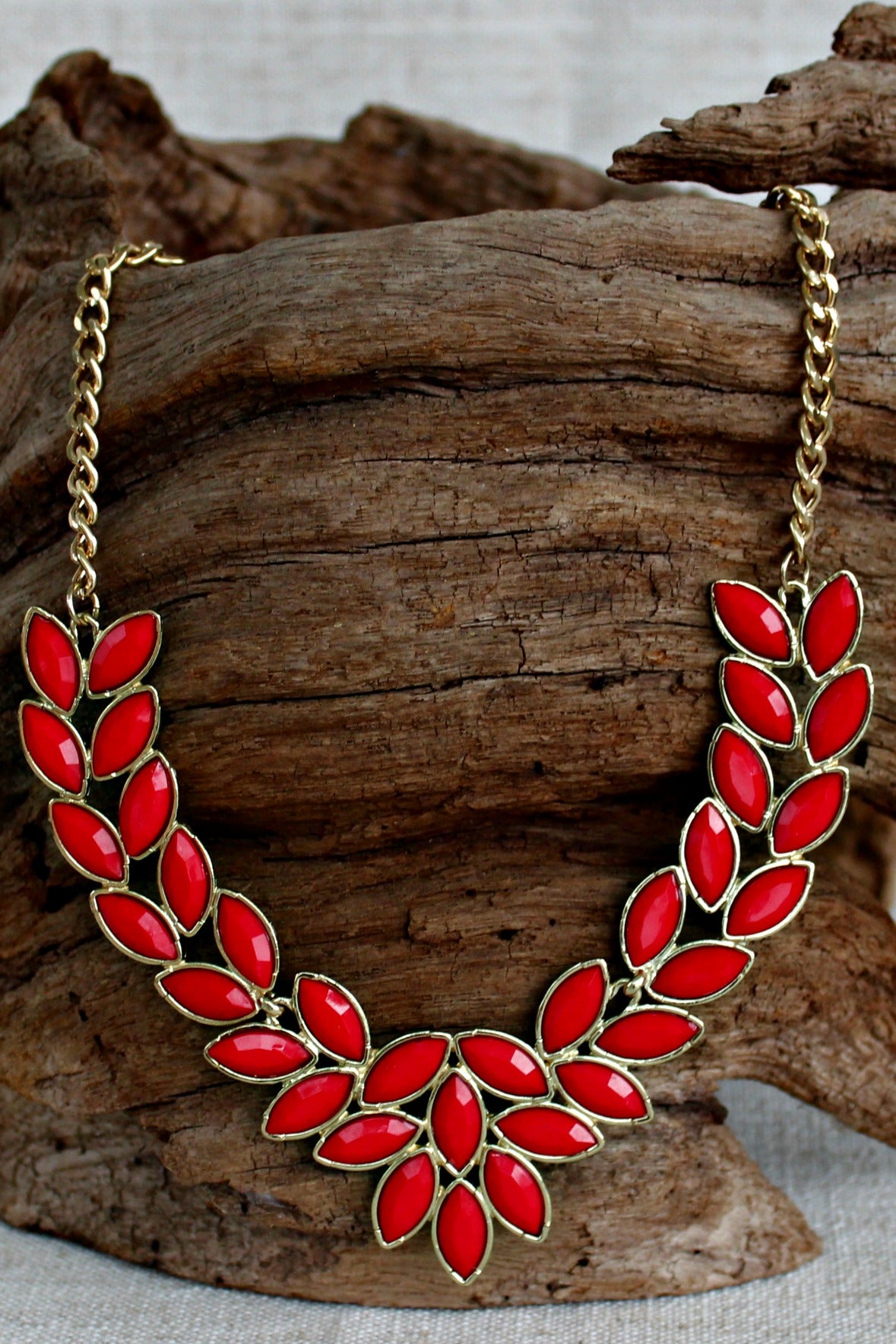 Necklace, Red