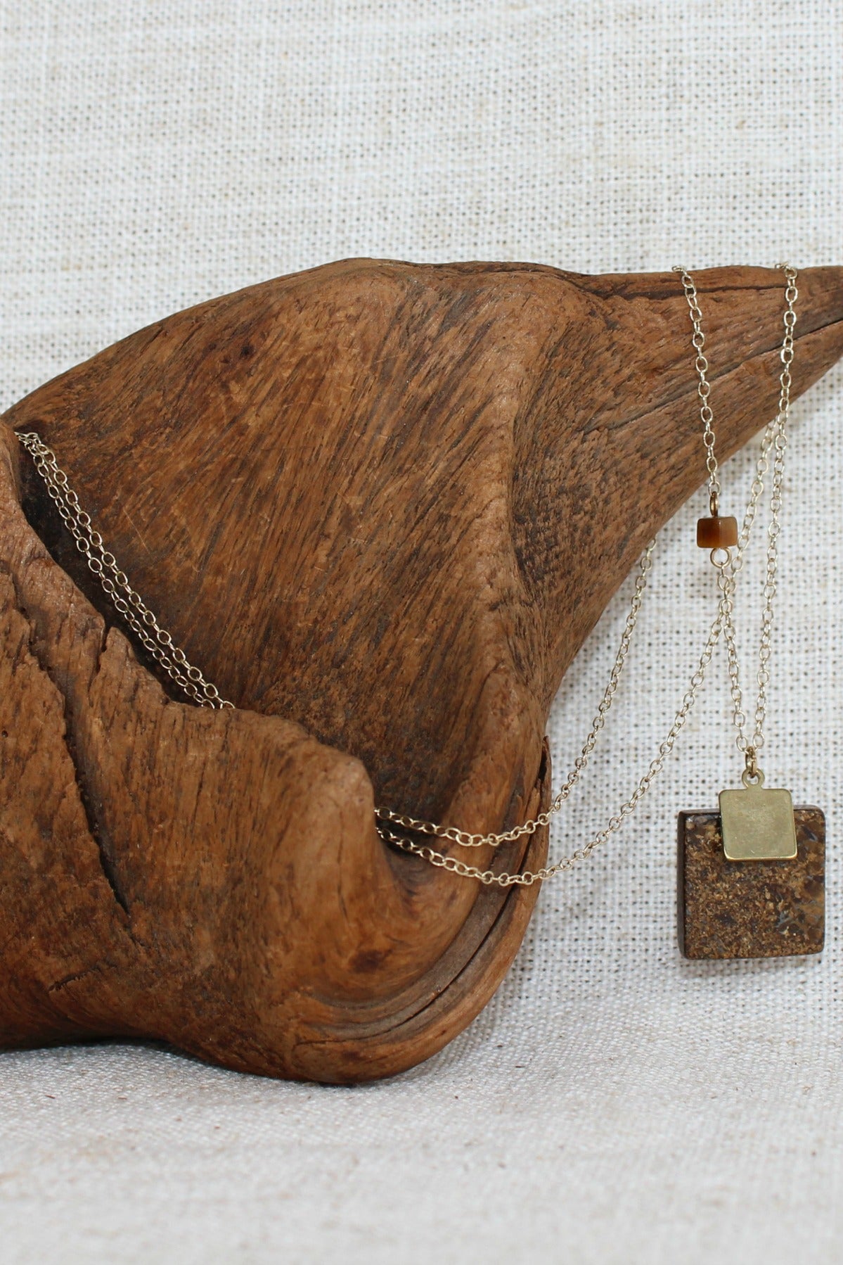 Necklace, Brown