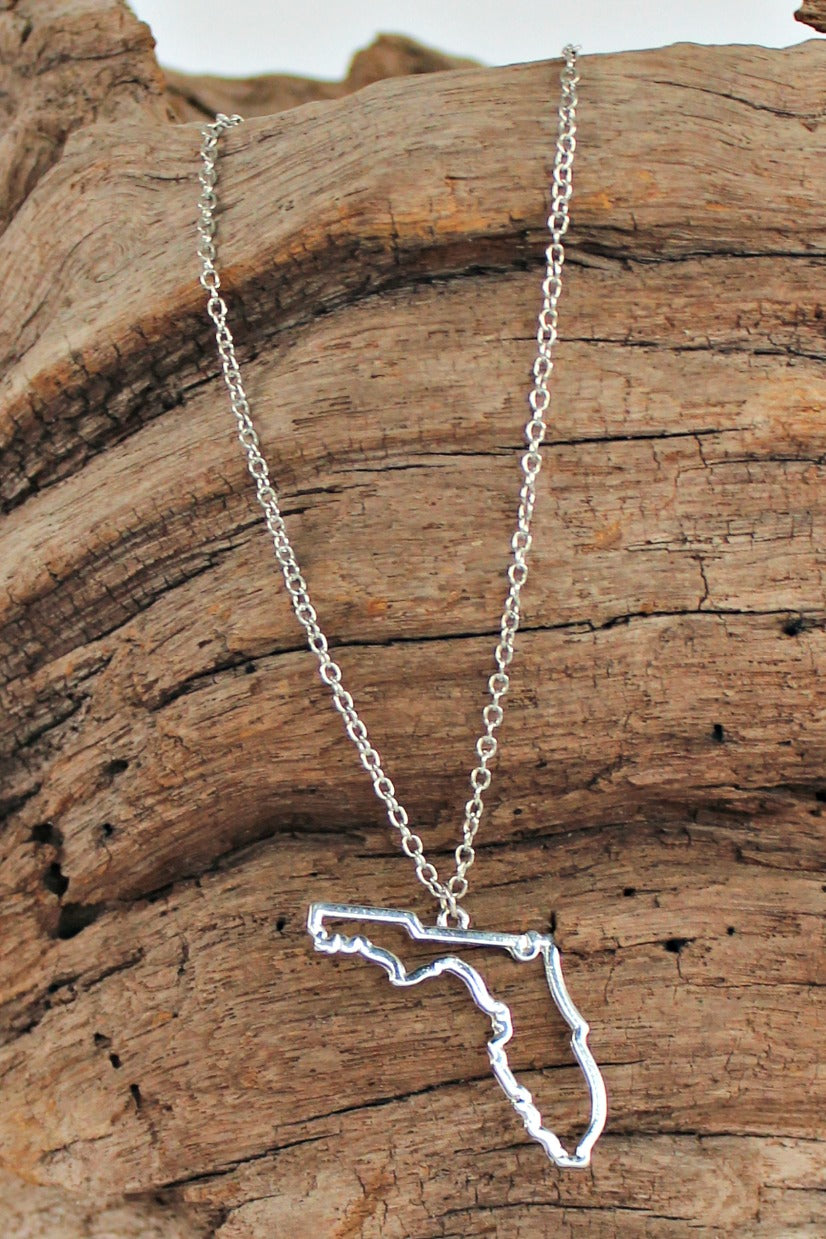 Florida State Necklace, Silver