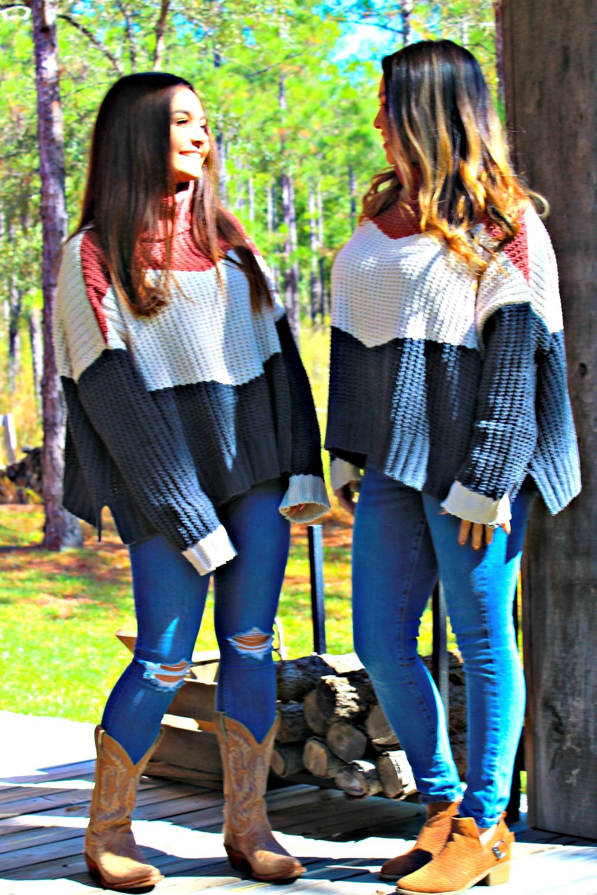 Color Block Sweater, Multi