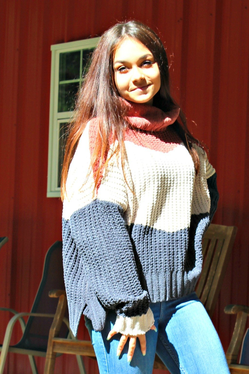Color Block Sweater, Multi
