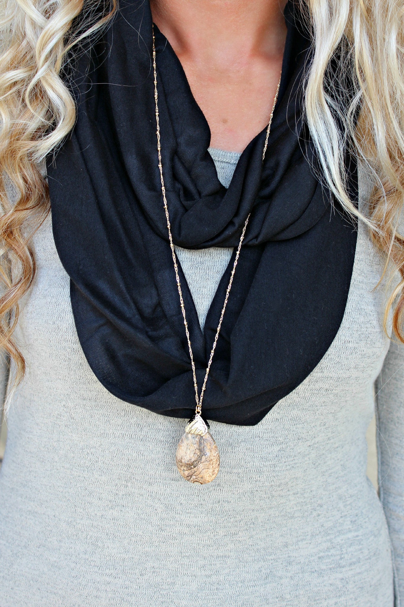 Necklace, Taupe