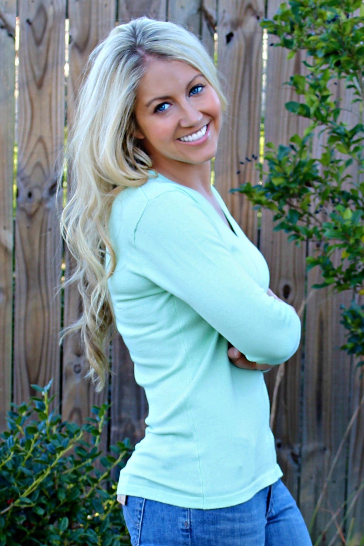 525 America: Cameron Sweater, Mint