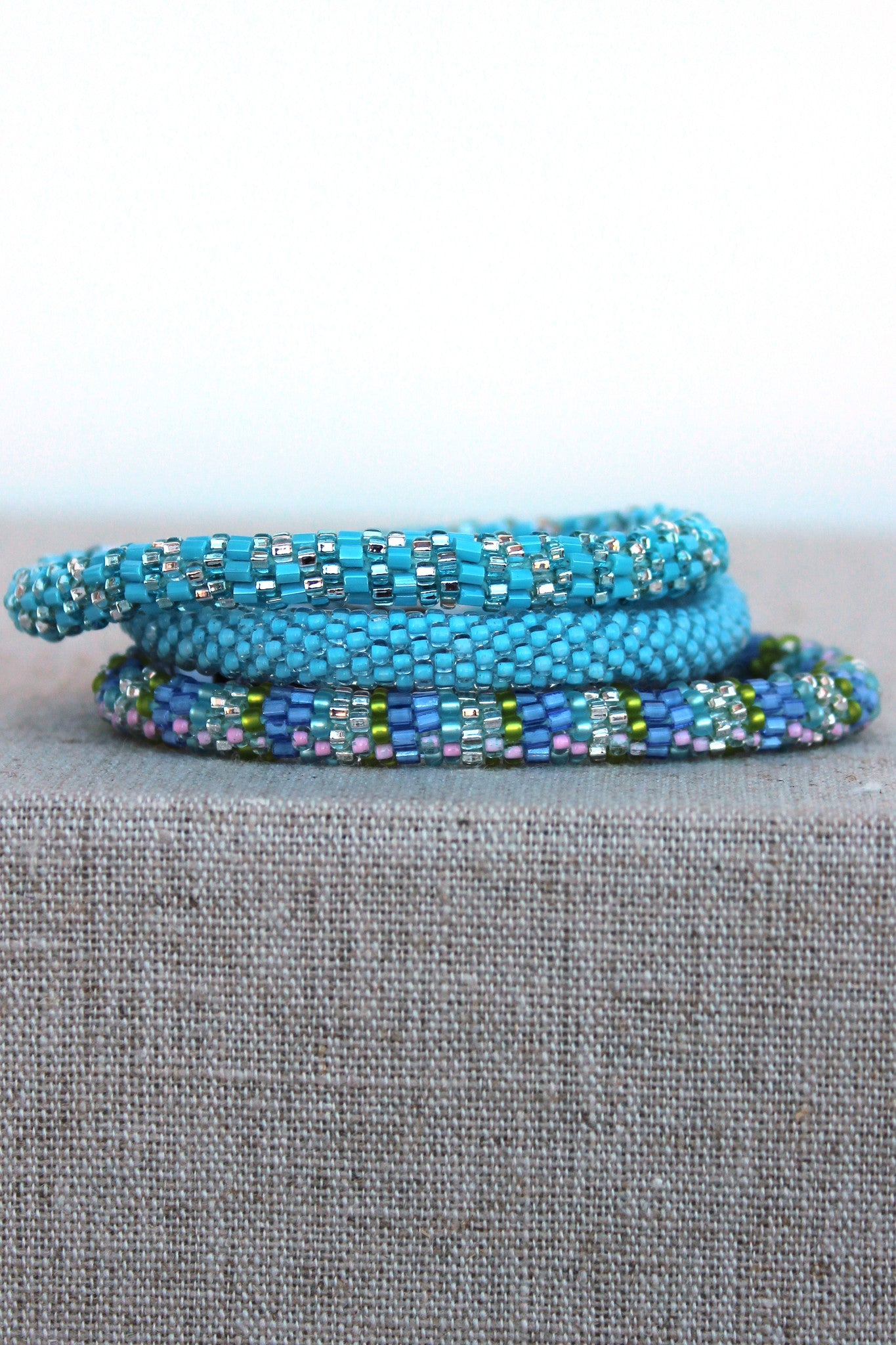 Lily and Laura Bracelet Set, Blue