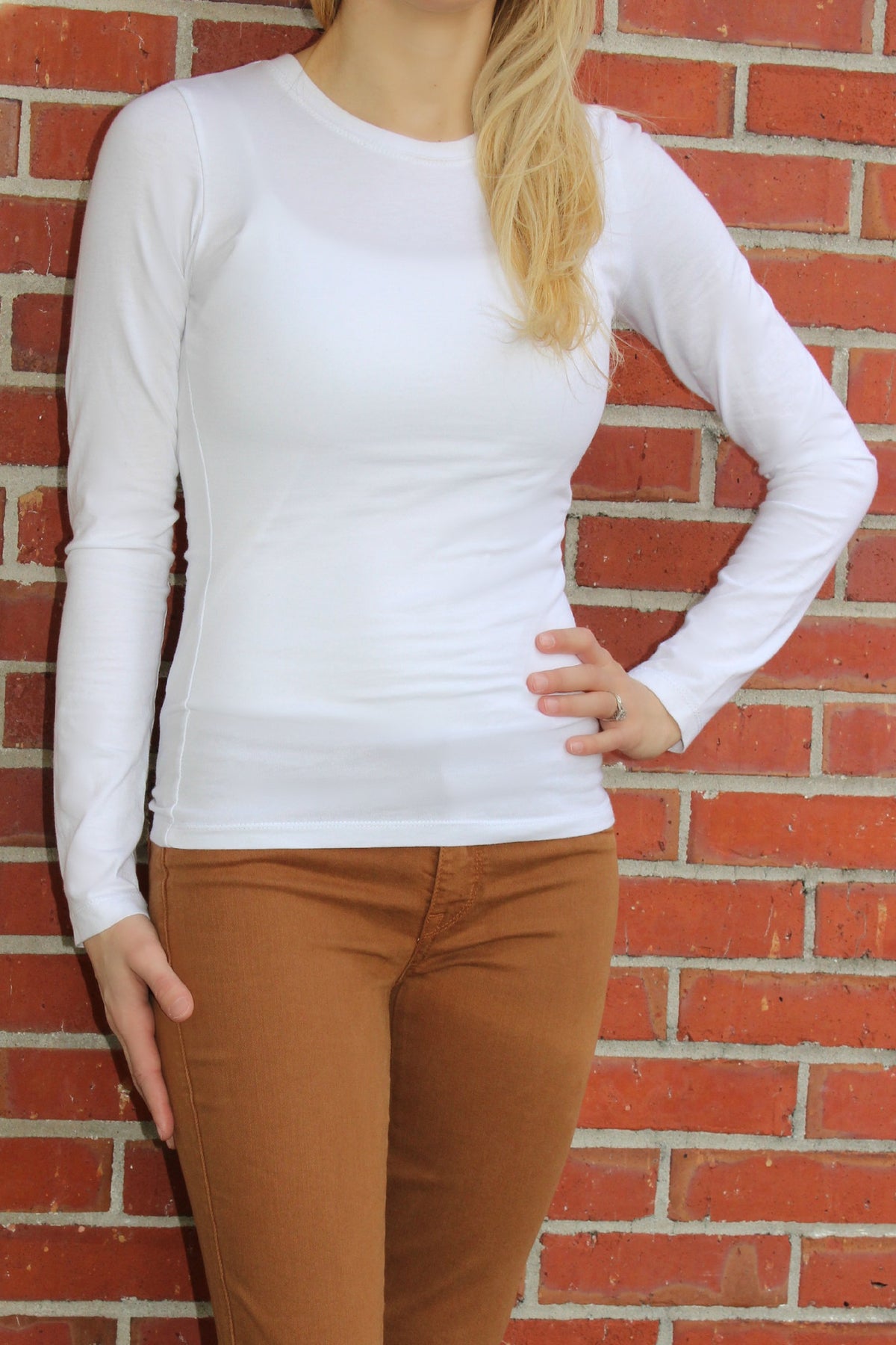 Long Sleeve Top, White