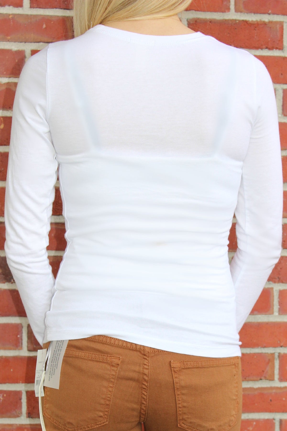 Long Sleeve Top, White