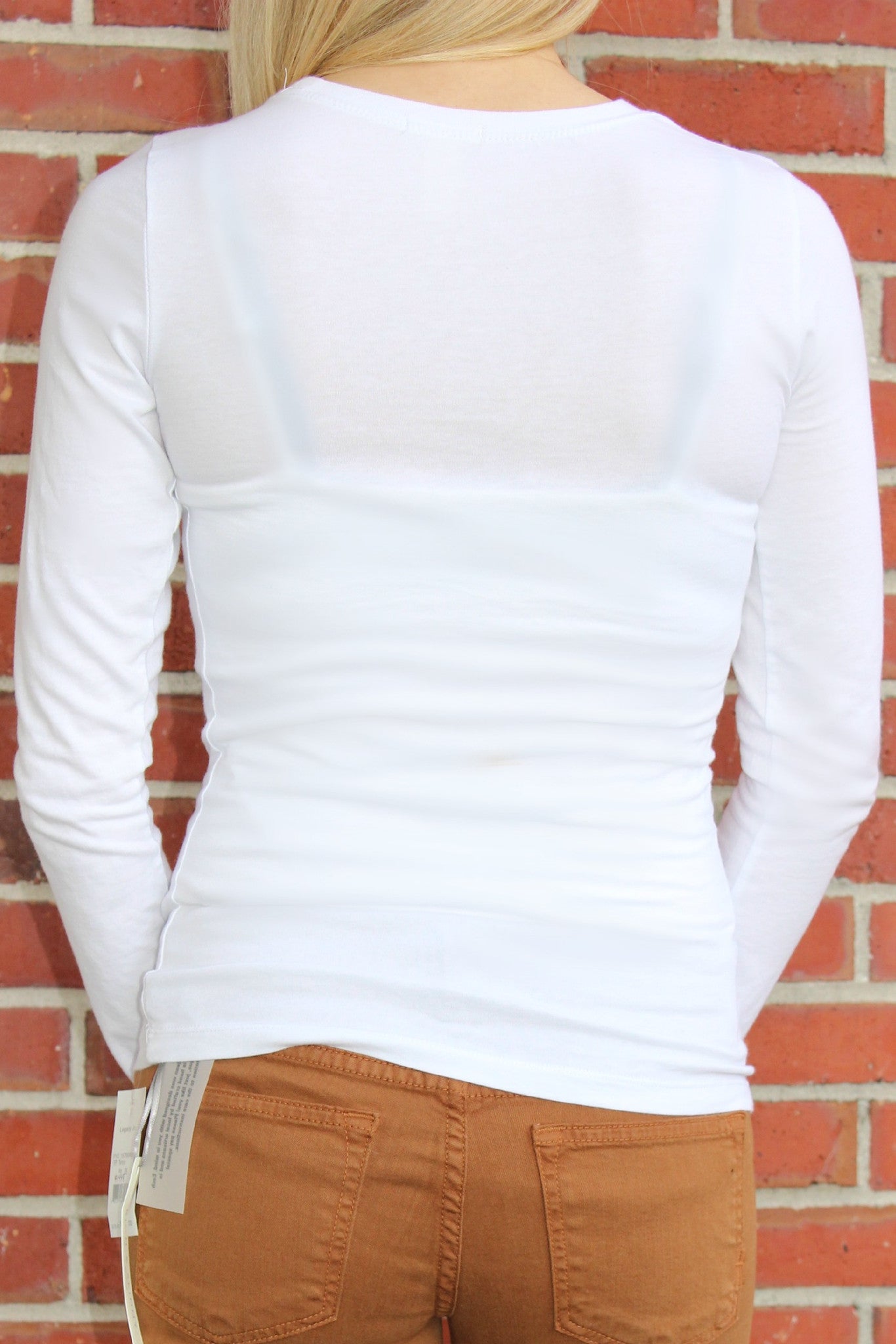 Long Sleeve Top, White