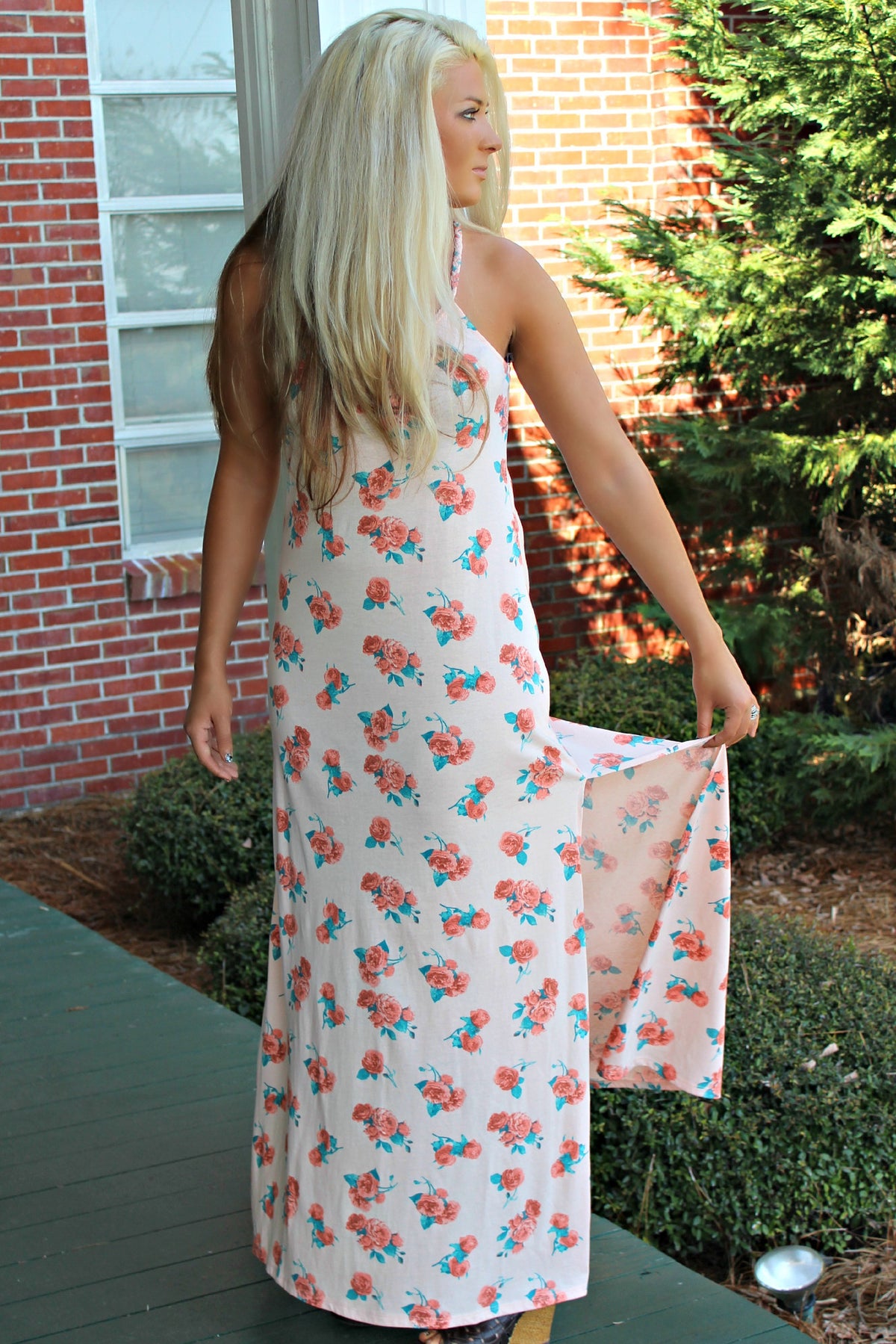 Callie Maxi Dress, Peach