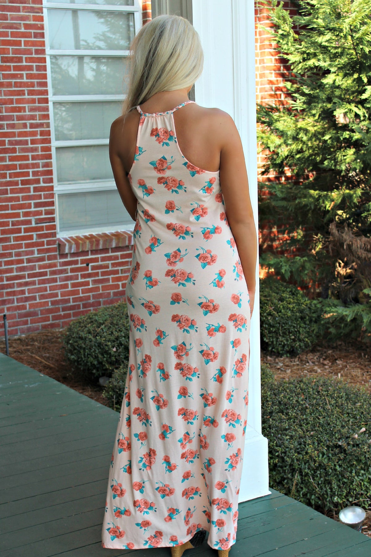 Callie Maxi Dress, Peach