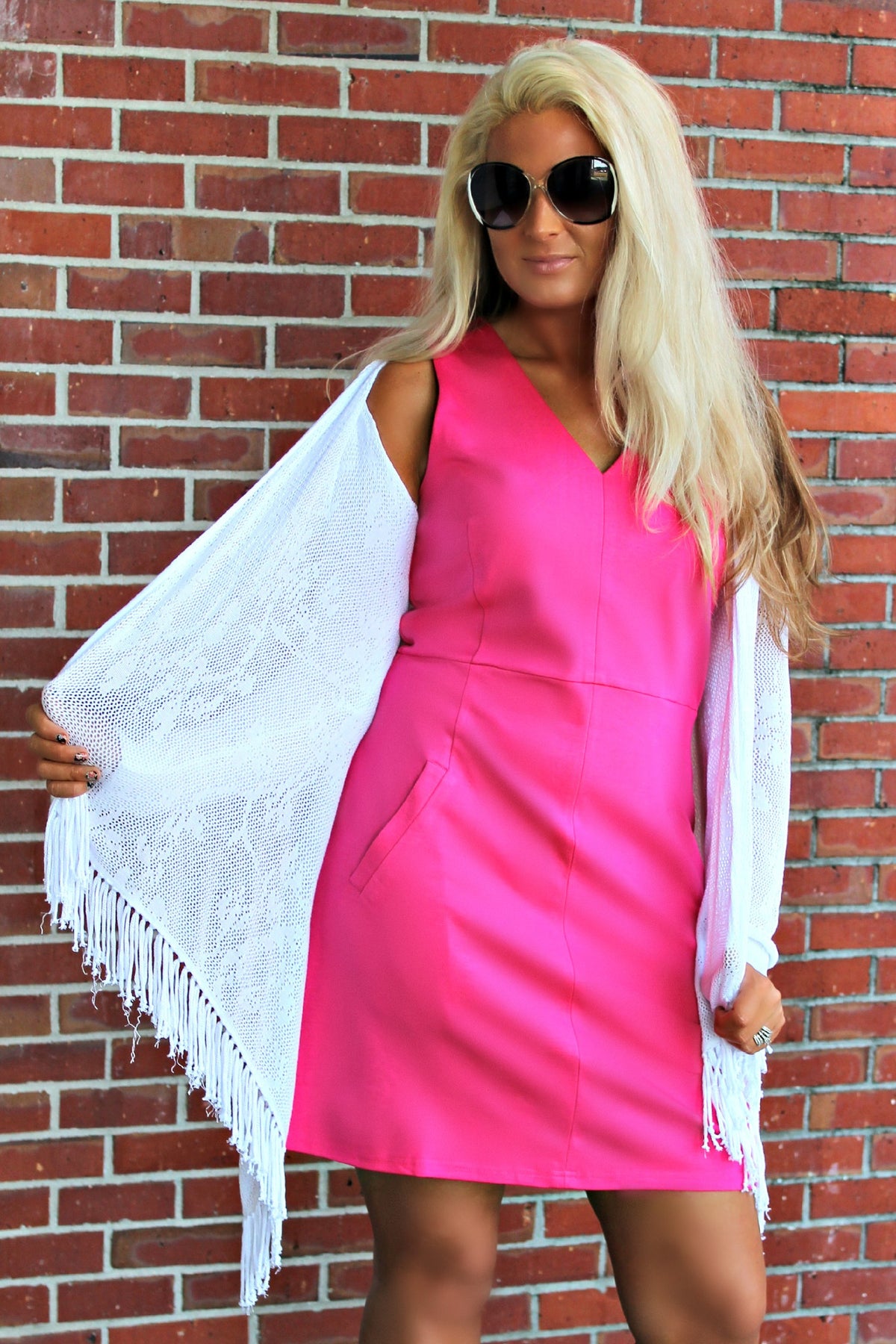 525 America: Cait Cardigan, White