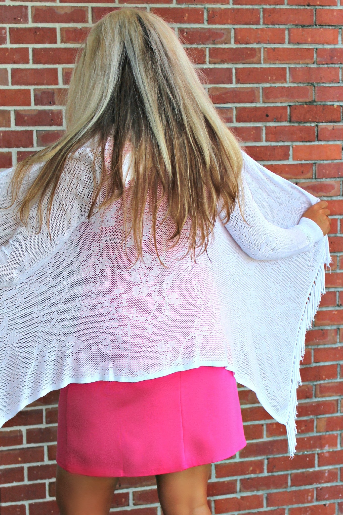 525 America: Cait Cardigan, White