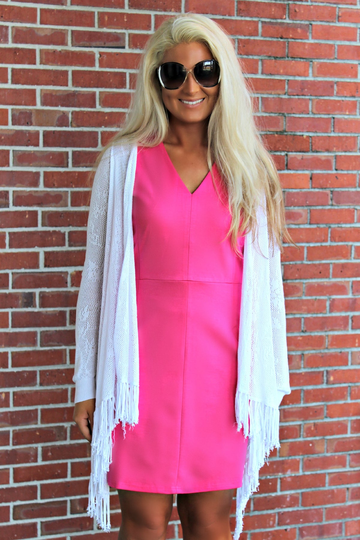 525 America: Cait Cardigan, White