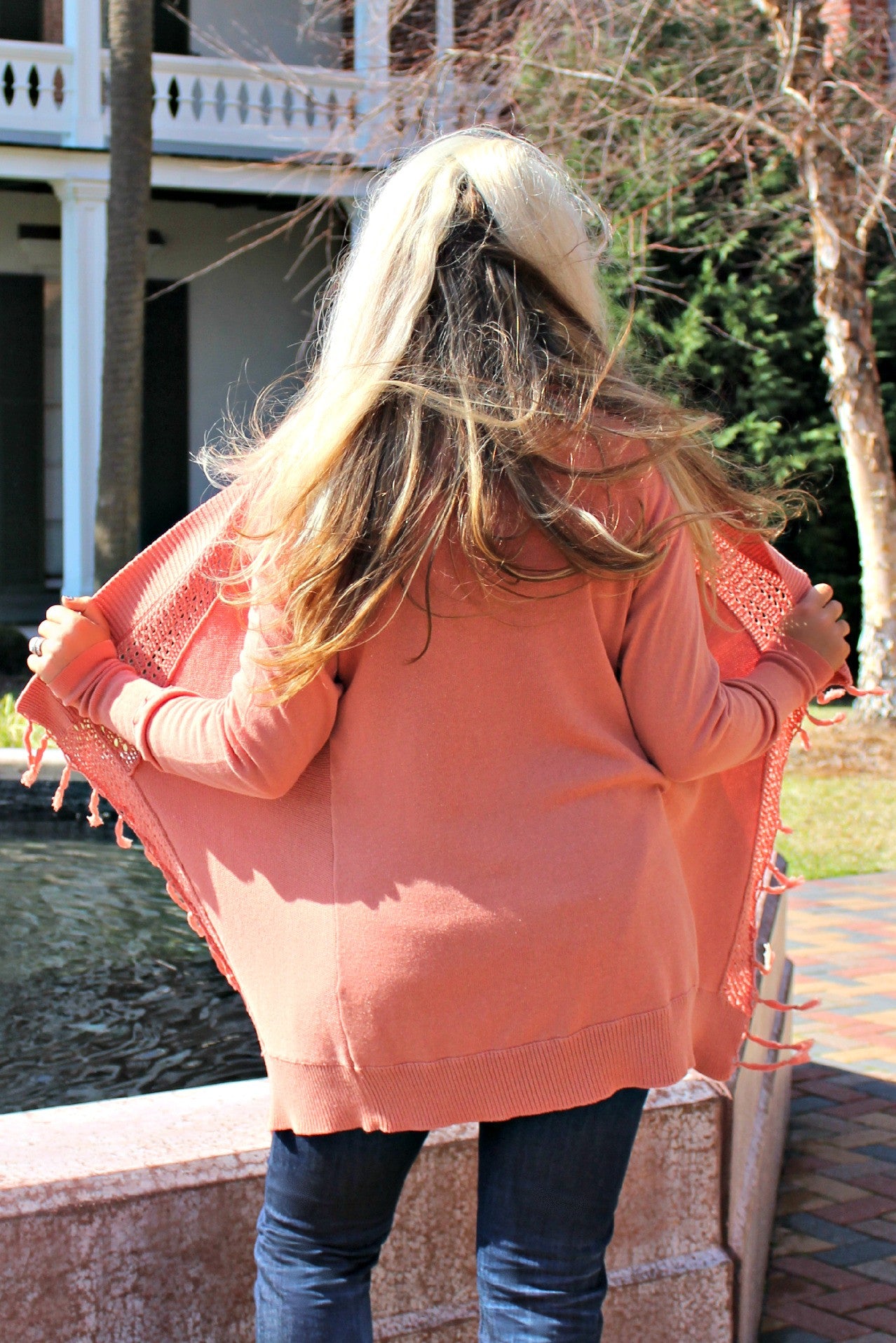 Ivy Jane: April Cardigan, Coral