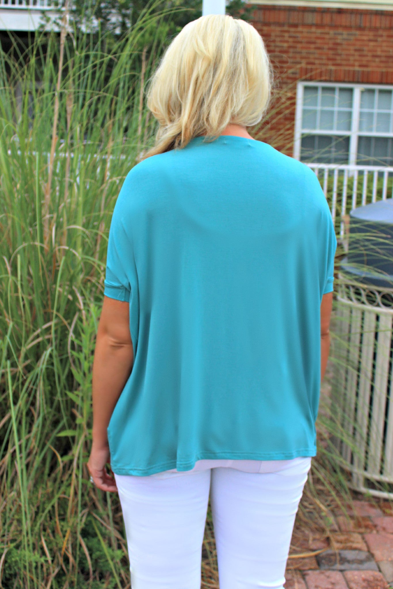 Piko: Knitted Blouse, Teal