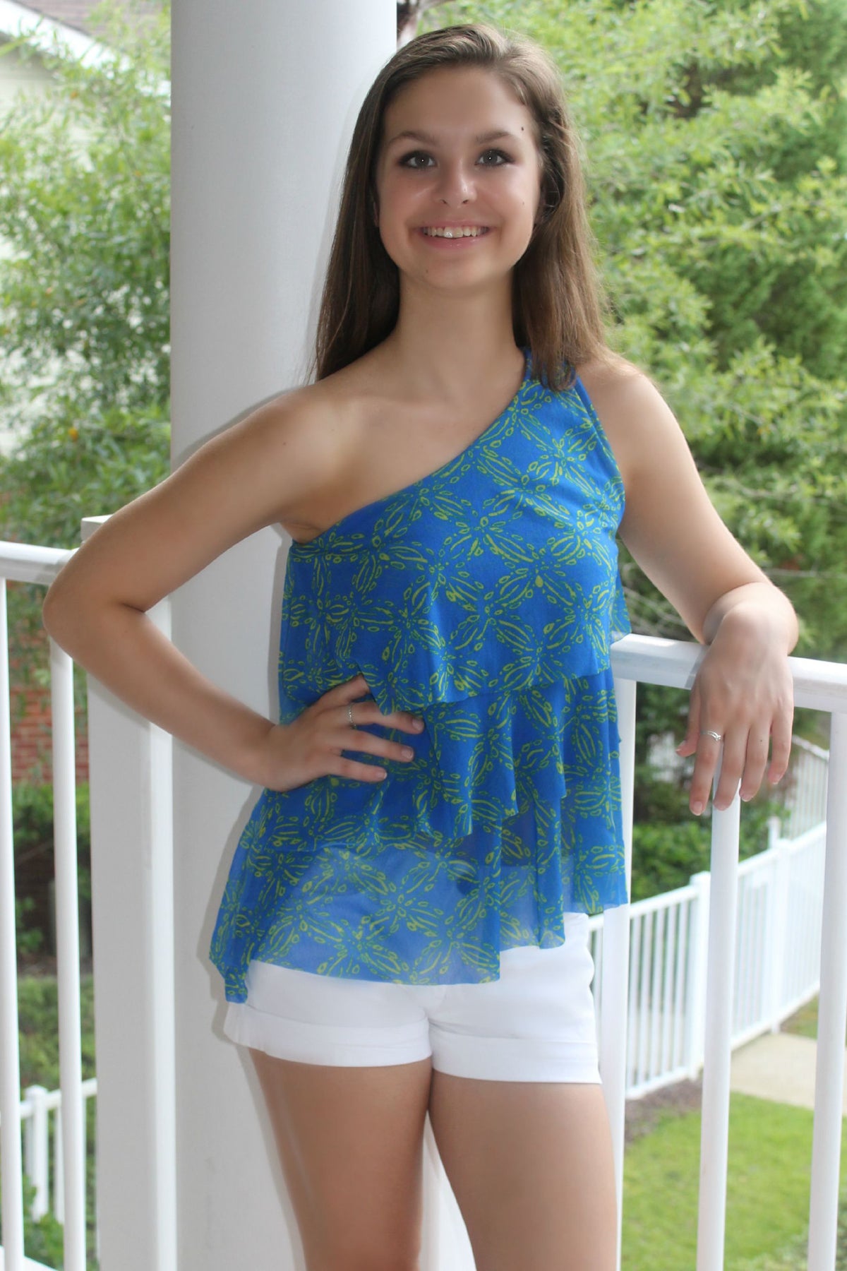 Sweat Pea: Grace Top, Blue