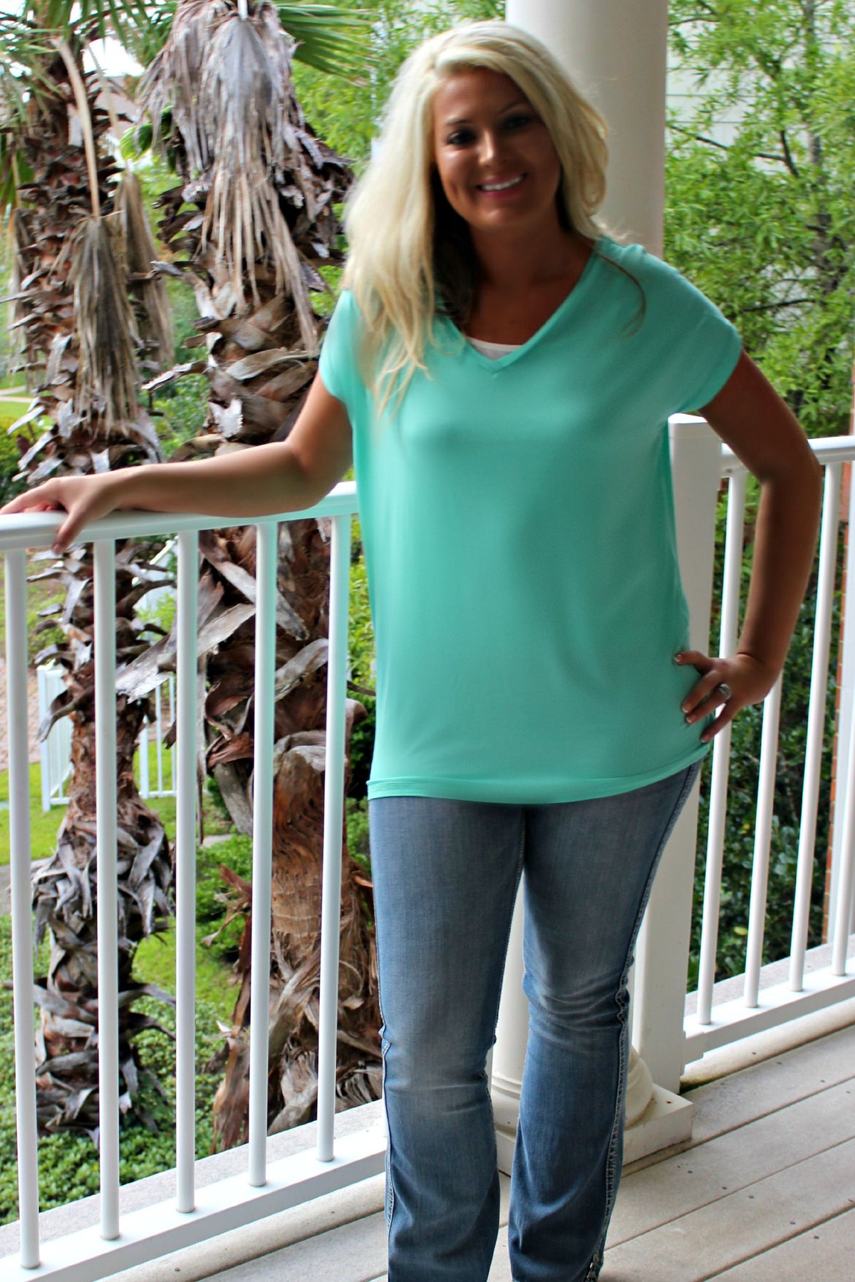 Piko: Knitted Blouse, Mint