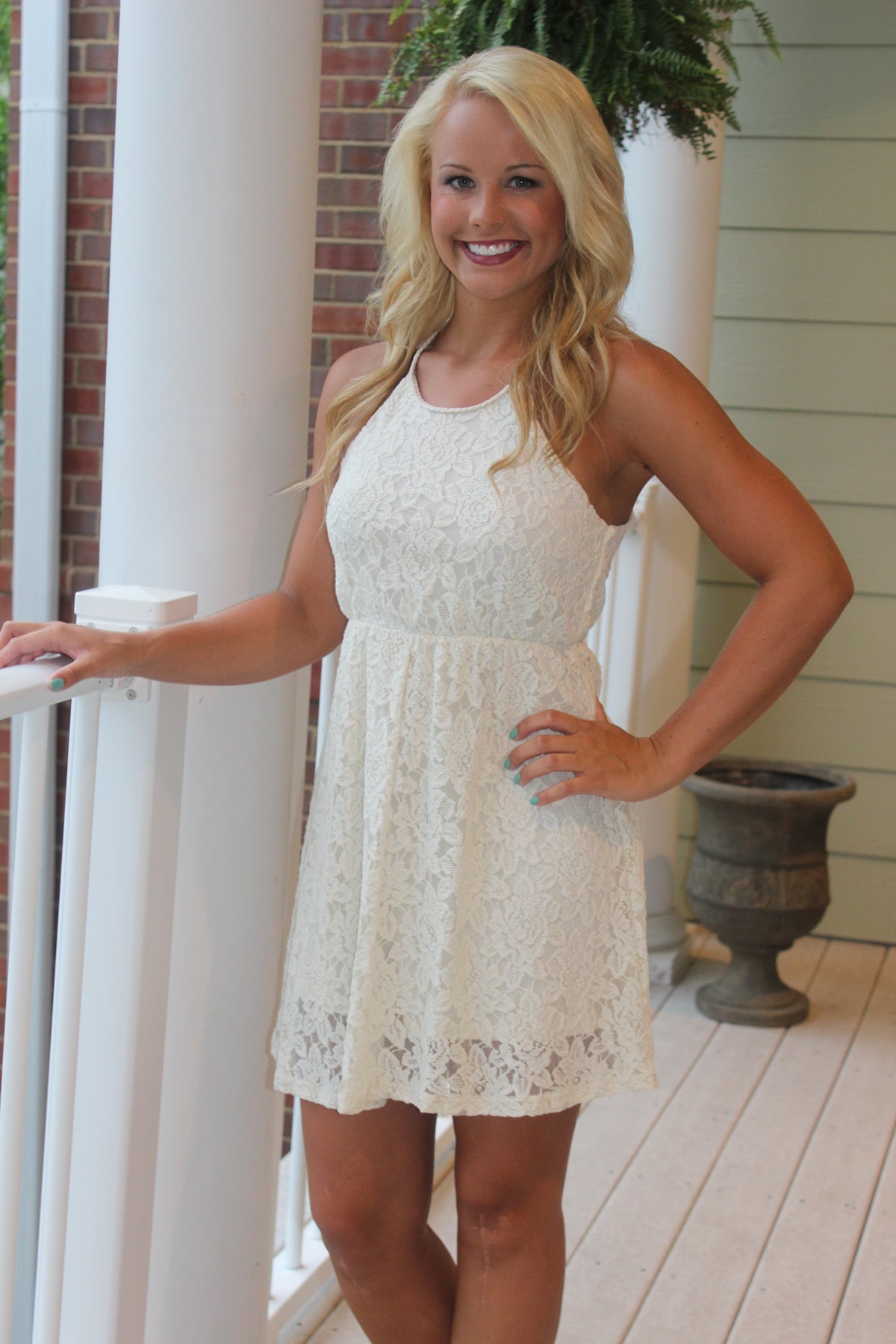 Hadley Dress, Ivory